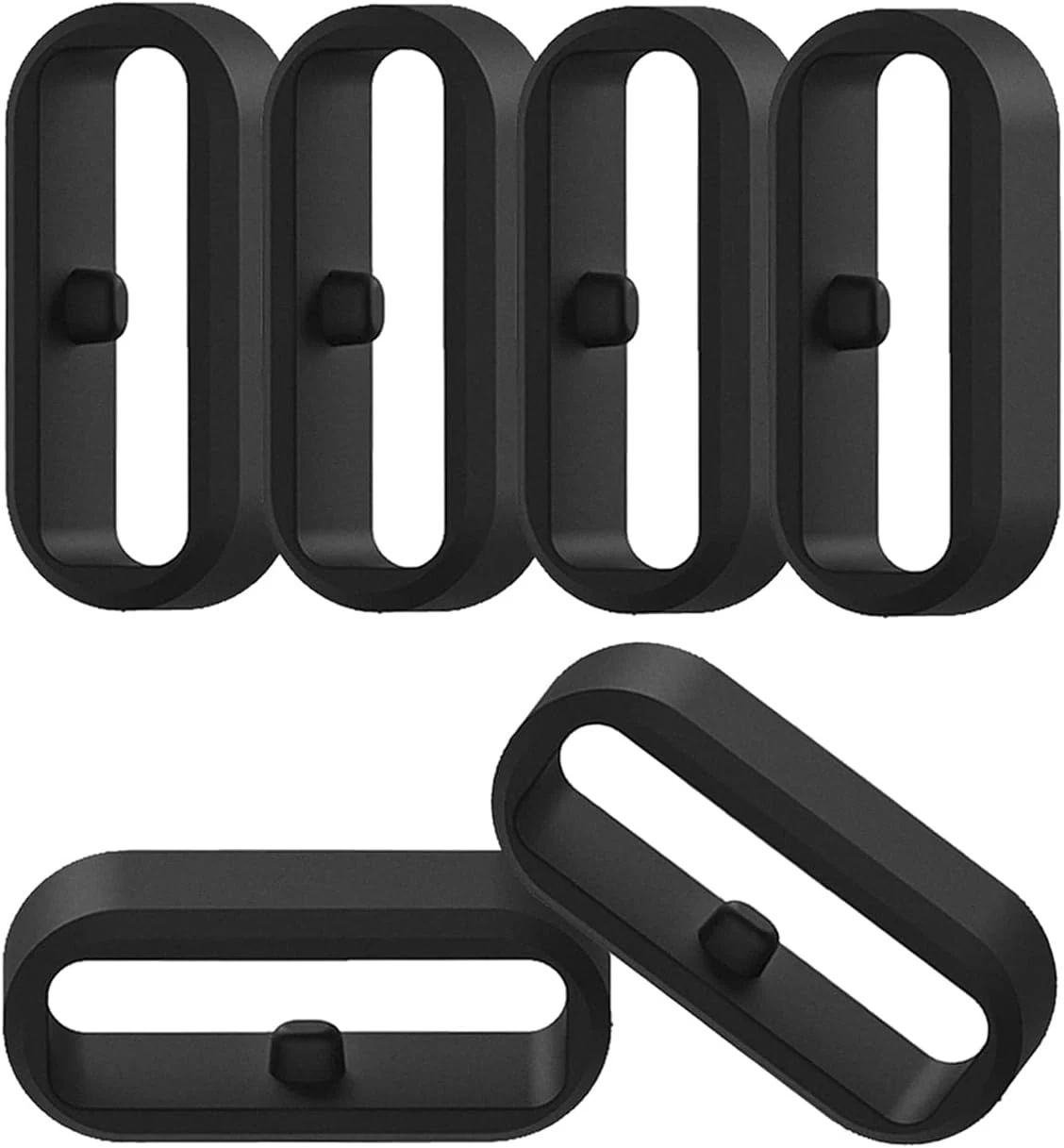 Replacement Fastener Ring Compatible for Garmin Vivoactive 6 5 3/Venu,Venu Sq2/Forerunner 45 55 70 165 170 245 645/Fenix 7S 6S 5S Bands Silicone Connector Security Holder Clips Loop