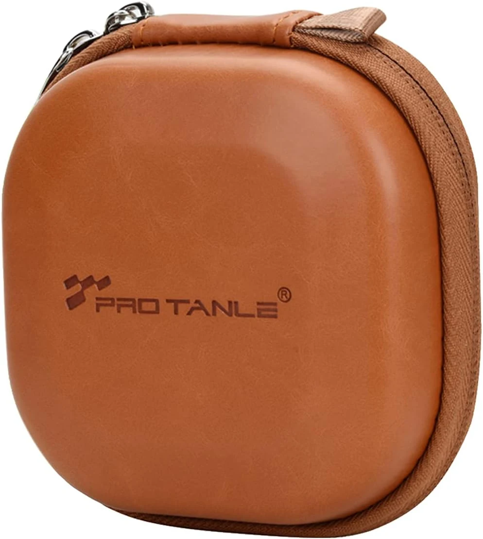 Andoer Camera Filters Case Bags for Filters Up to 82mm, 5 Pockets PU Leather DustProof Filter Hard Storage Case