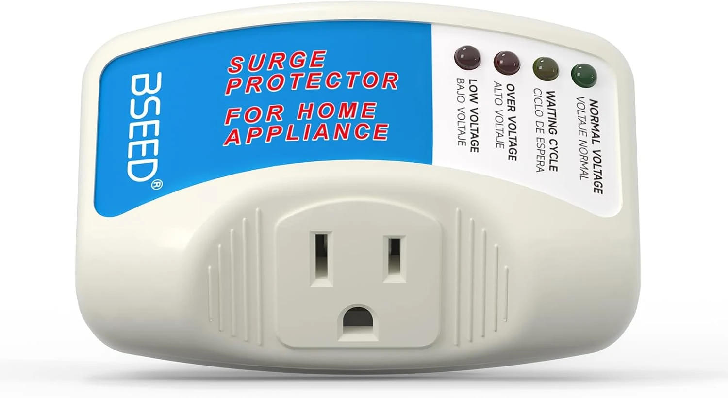 BSEED Surge Protector for Refrigerator, Single Outlet Surge Protector Plug