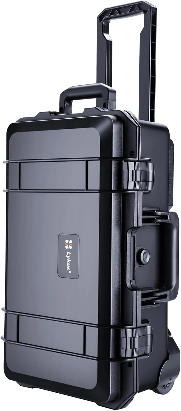 Lykus HC-5120 Waterproof Hard Case with Wheels and Customizable Foam