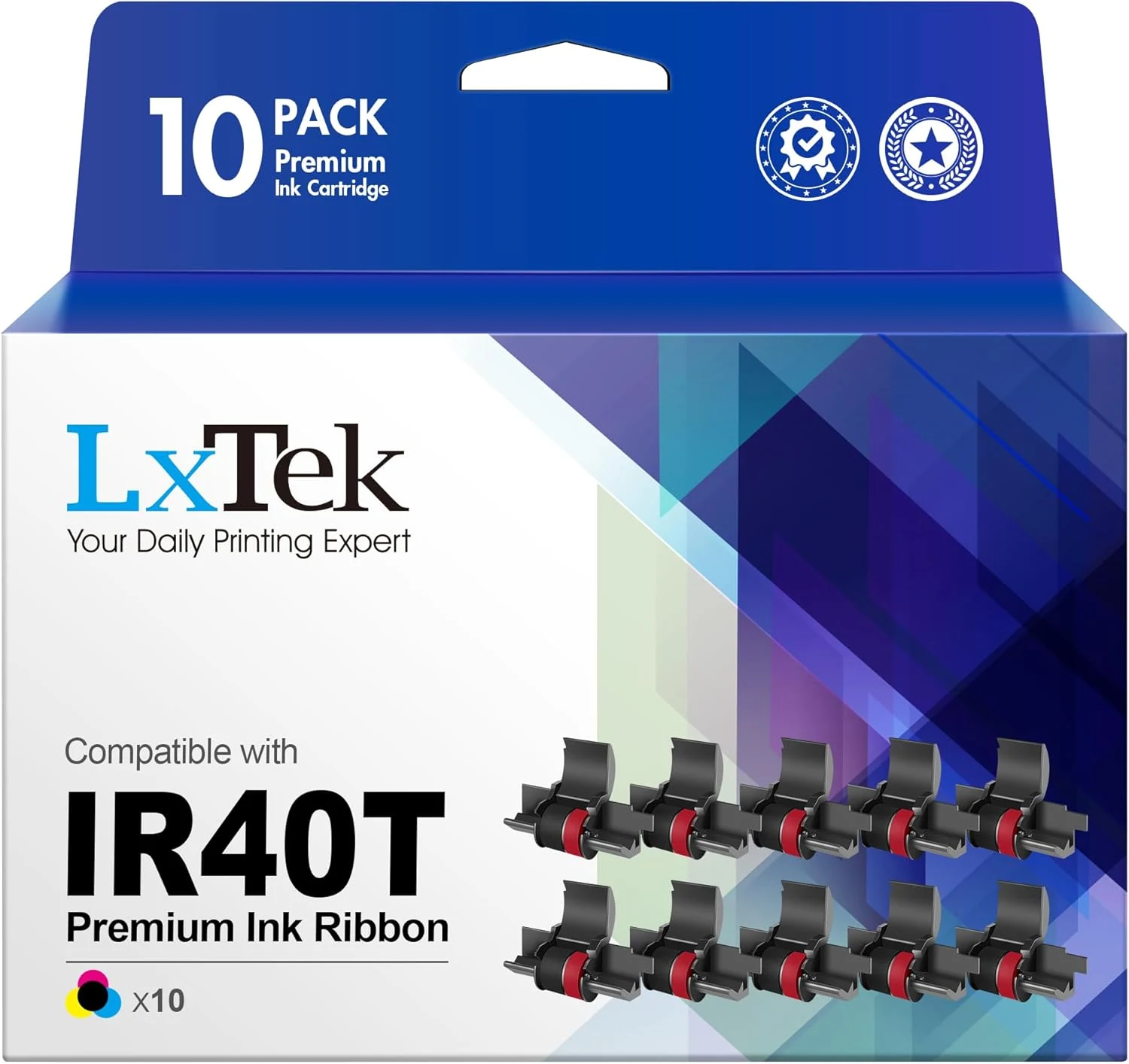 LxTek Calculator Roller Ribbons Replacement for IR40T IR-40T CP13 MP-12D