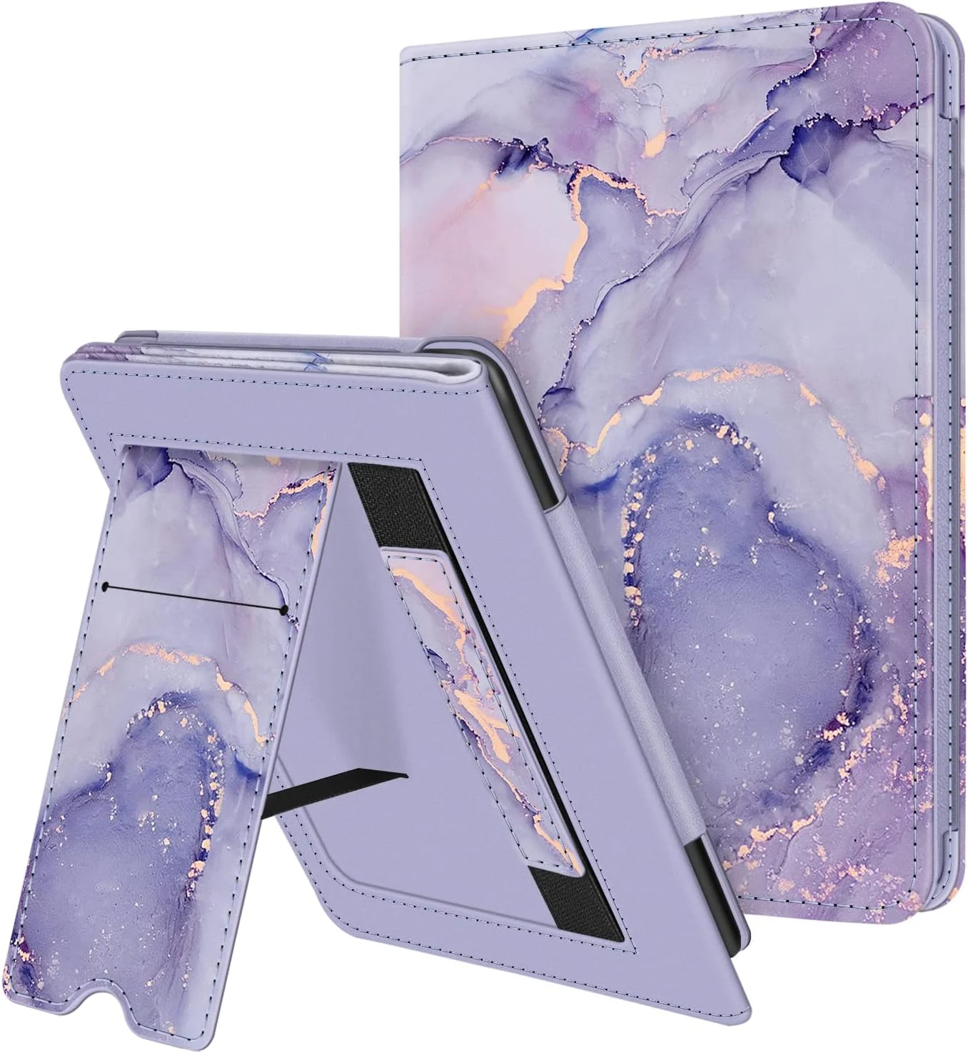 Fintie Stand Case for 6" All-New Kindle (11th Generation-2024/2022 Release) - Lilac Marble