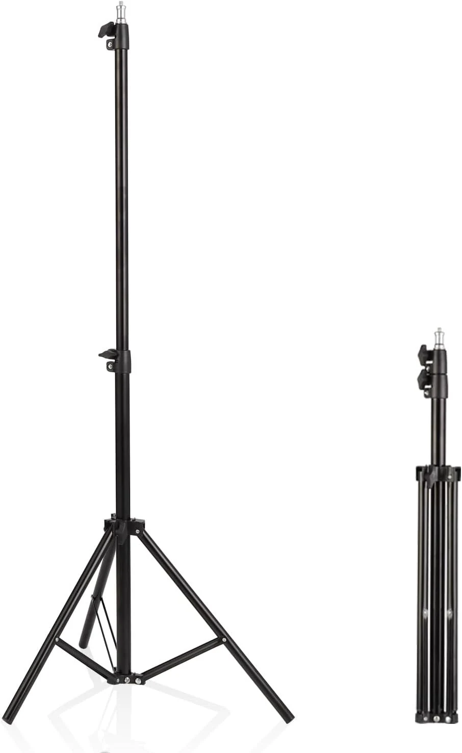 Professional Tripod Stand, Mini Projector Tripod, Adjustable Height Light Stand for Ring Light/Webcam/Mini Projector/Phone (Black, 22"-63")