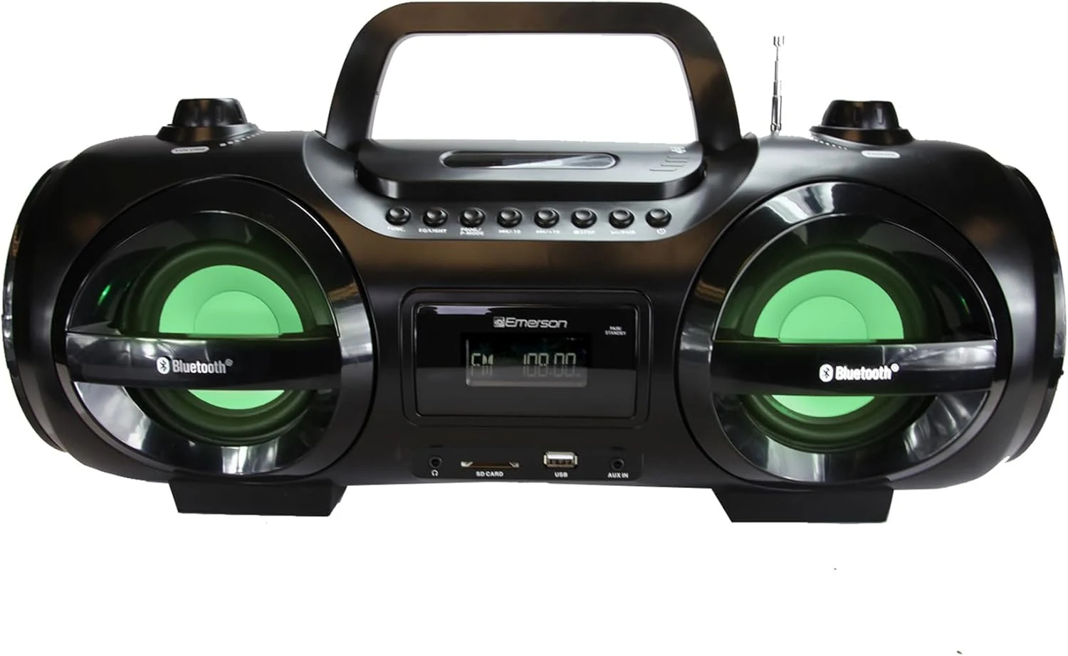 Emerson EPB-3005 Retro Portable Boombox CD Player, AM/FM Radio, Bluetooth