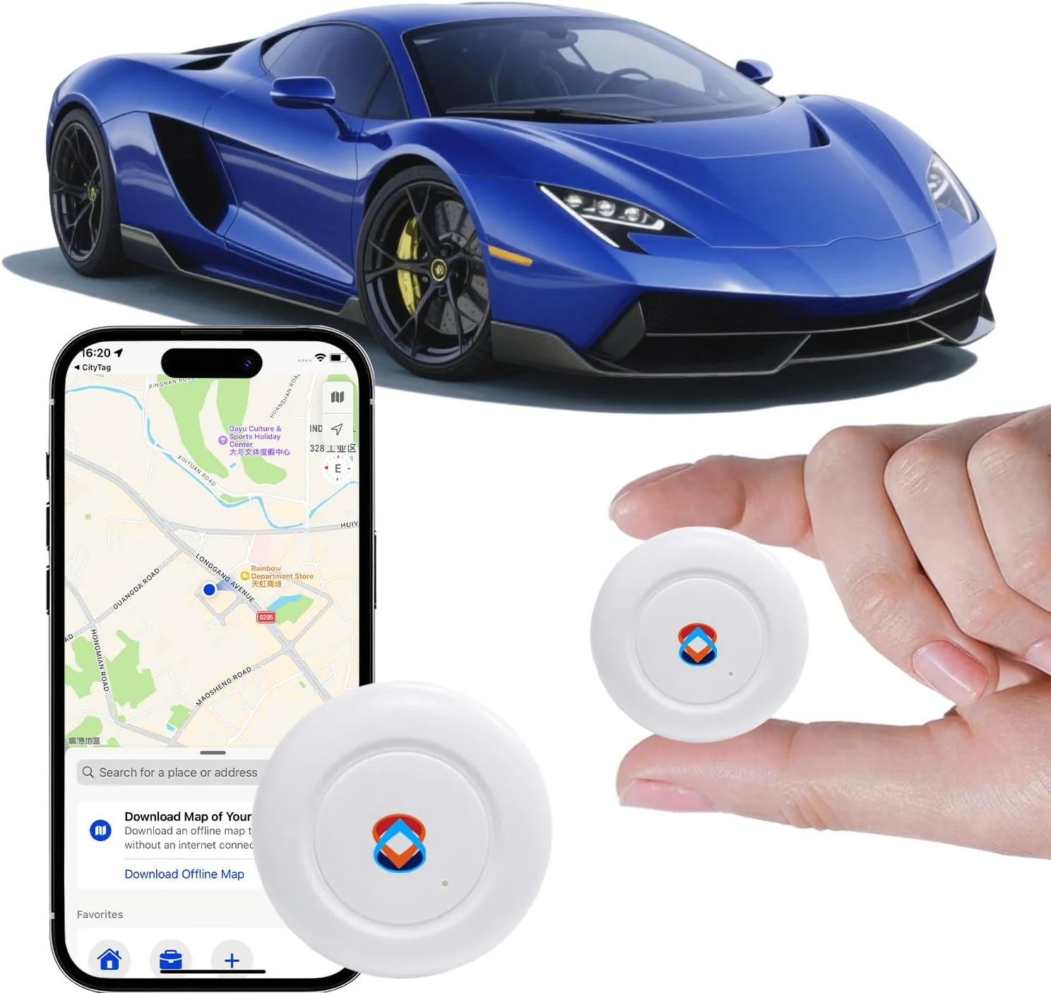 2026 GPS Tracker for Vehicles, Cars & Kids (Real-Time Tracking, Worldwide Coverage, No SIM, IP67)