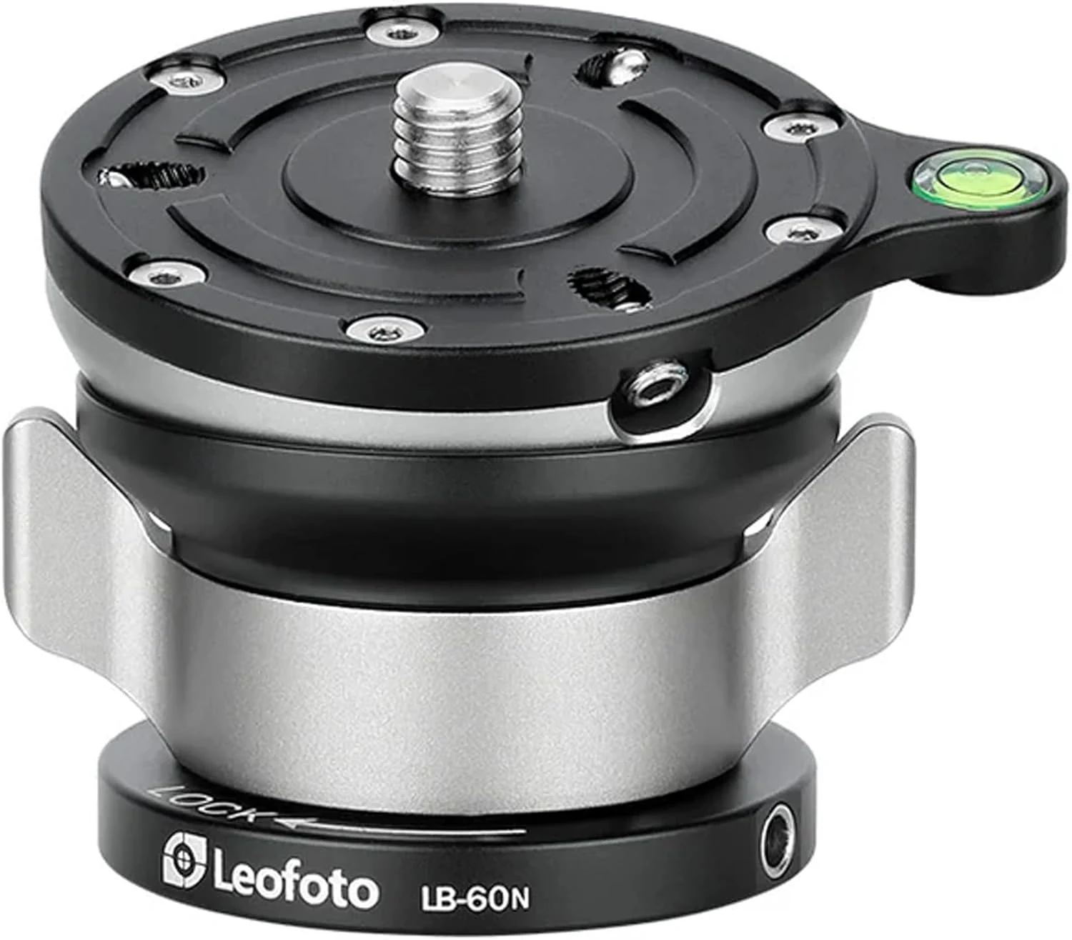 LEOFOOTO LB-60N 60mm Leveling Base for Tripod w Butterfly Lock Collar