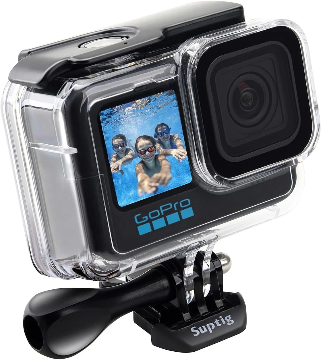 Suptig Waterproof Case Protective Housing Underwater Dive Housing for GoPro Hero 12/Hero 11/Hero 10/Hero 9 Black