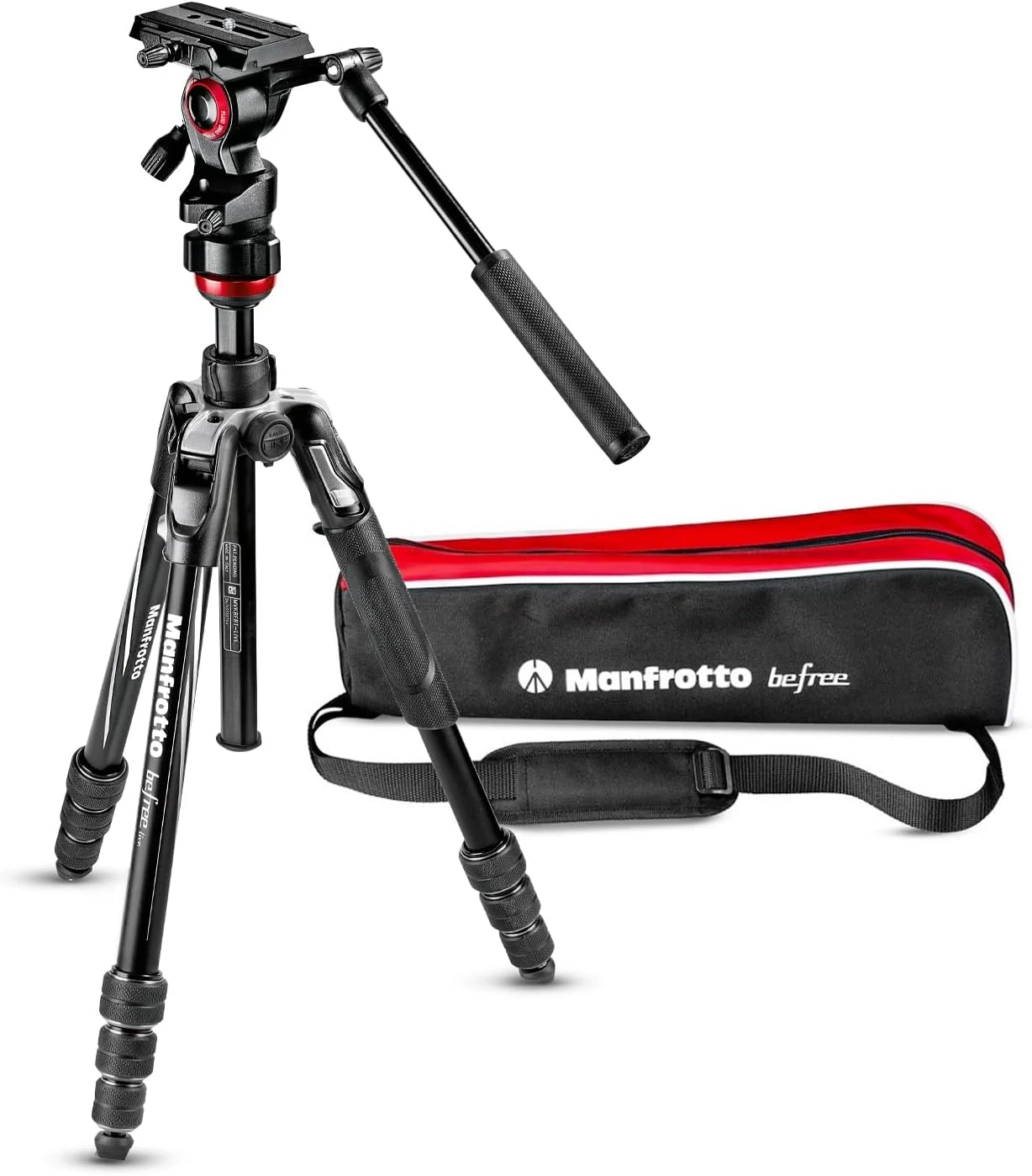 Manfrotto Befree Live Twist, Travel Tripod in Aluminum with Twist