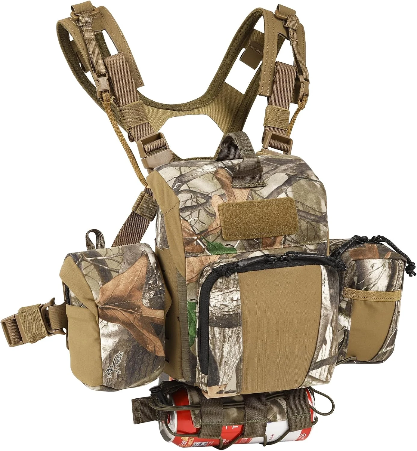 VOTAGOO Binocular Harness Case Bino Chest Pack with Magnetic Closure and MOLLE System Water-repellent for Hunting (Combination, G2)
