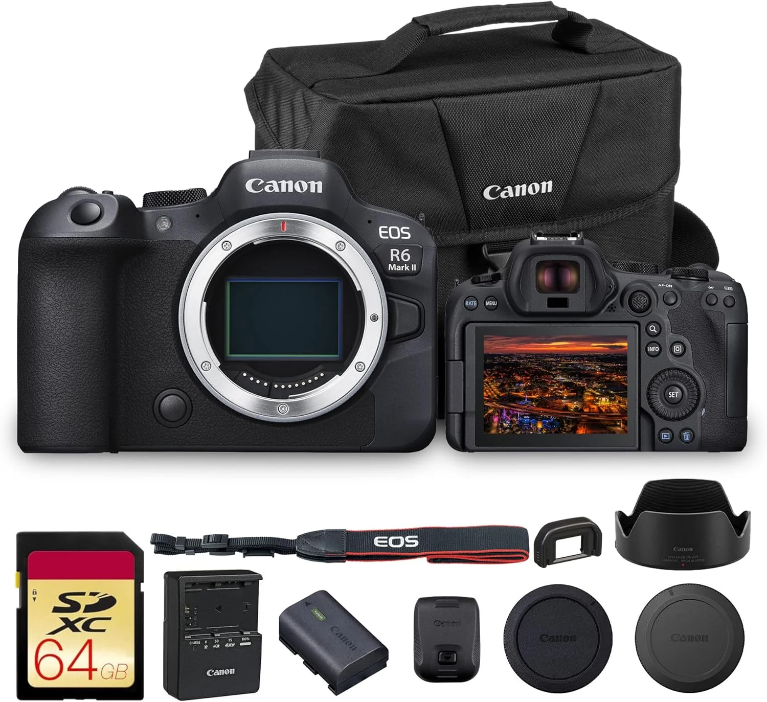 Canon EOS R6 Mark II Mirrorless Camera Body Only (5666C002)
