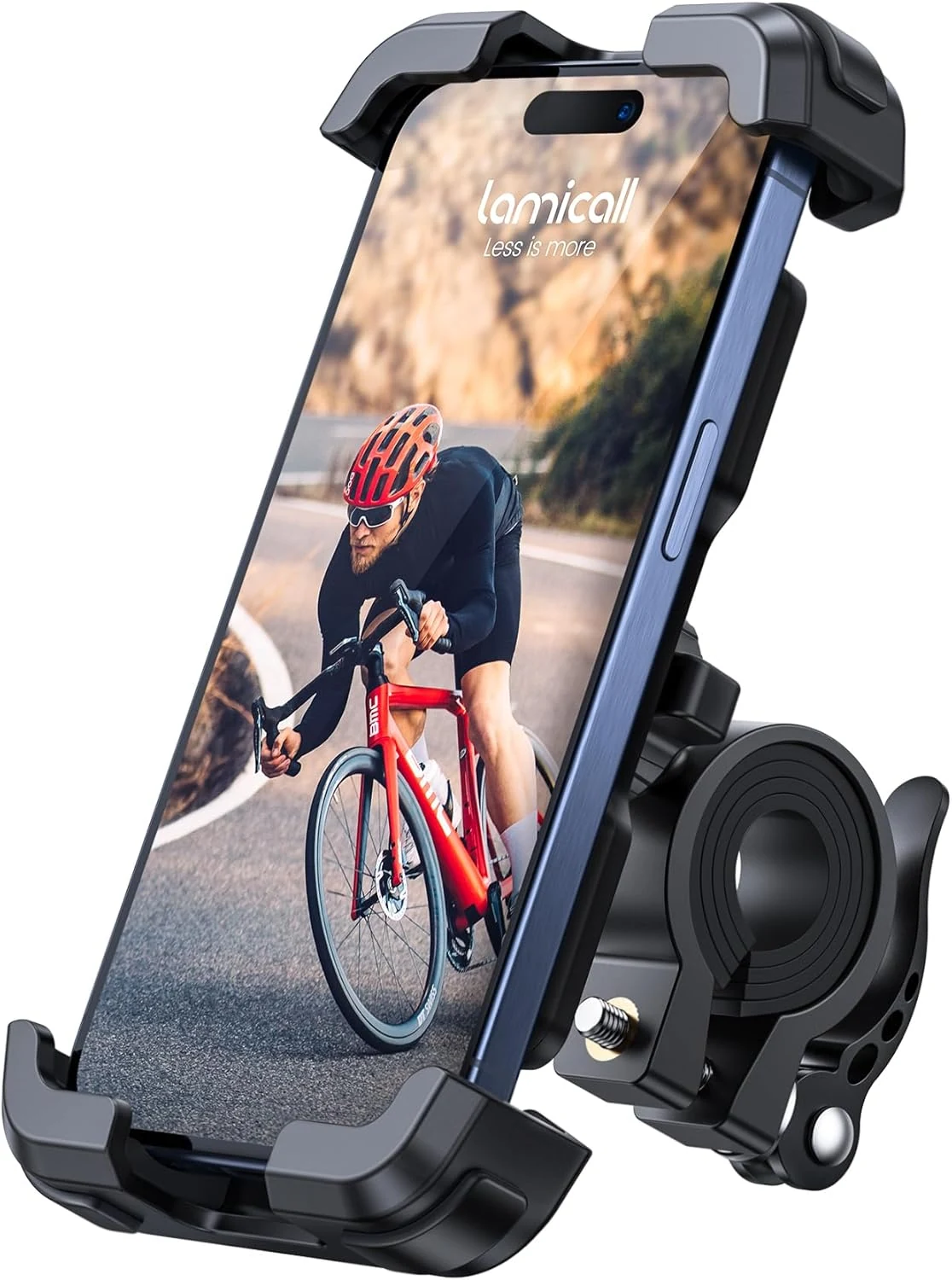 Lamicall Bike Phone Mount Holder - Motorcycle Phone Mount, Adjustable Cell Phone Holder
