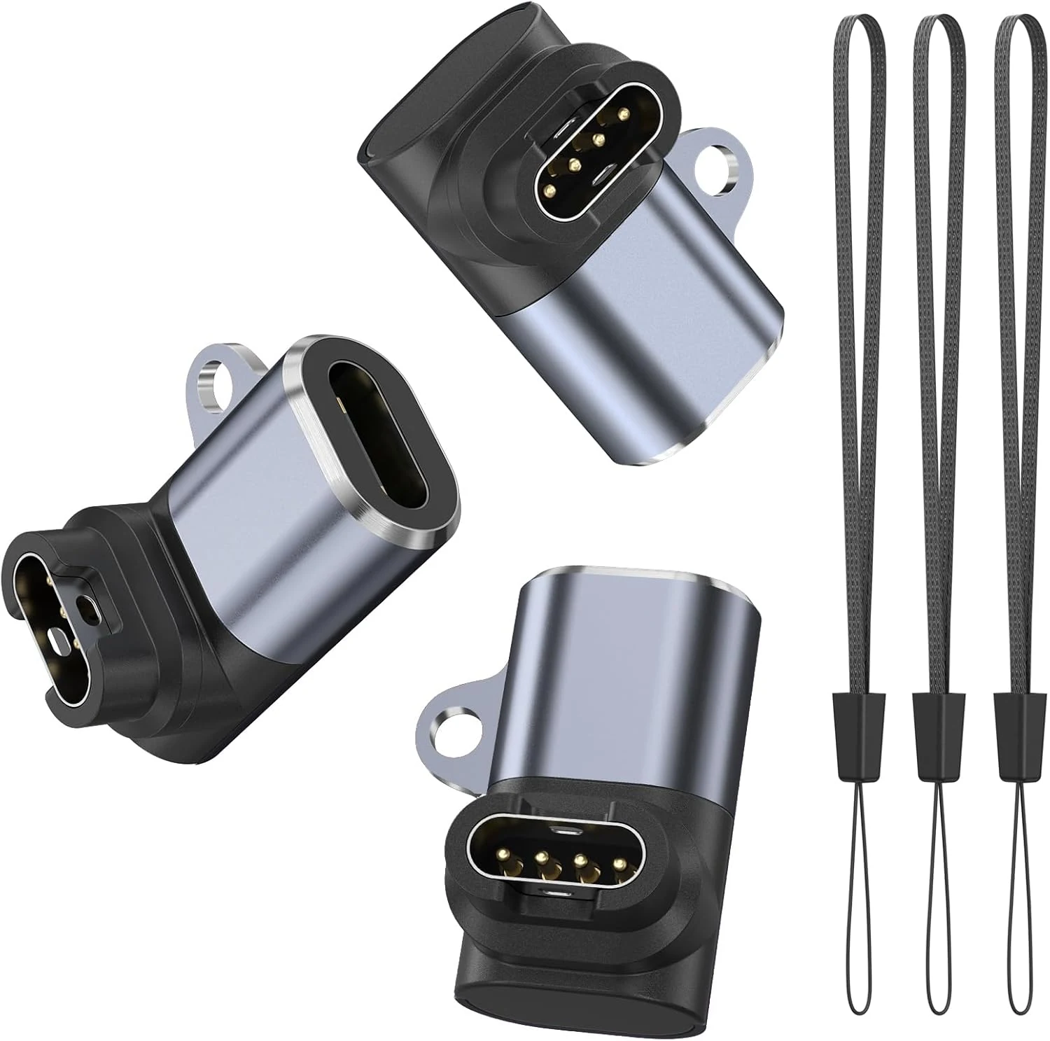 USB C Charger Adapter for Garmin Watch 3 Pack, Type-C Garmin Charging Cable Converter