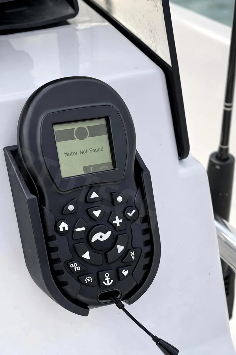 Remote Holder fits Minn Kota iPilot Bluetooth trolling Motor Remote (carbon fiber-infused PETG)