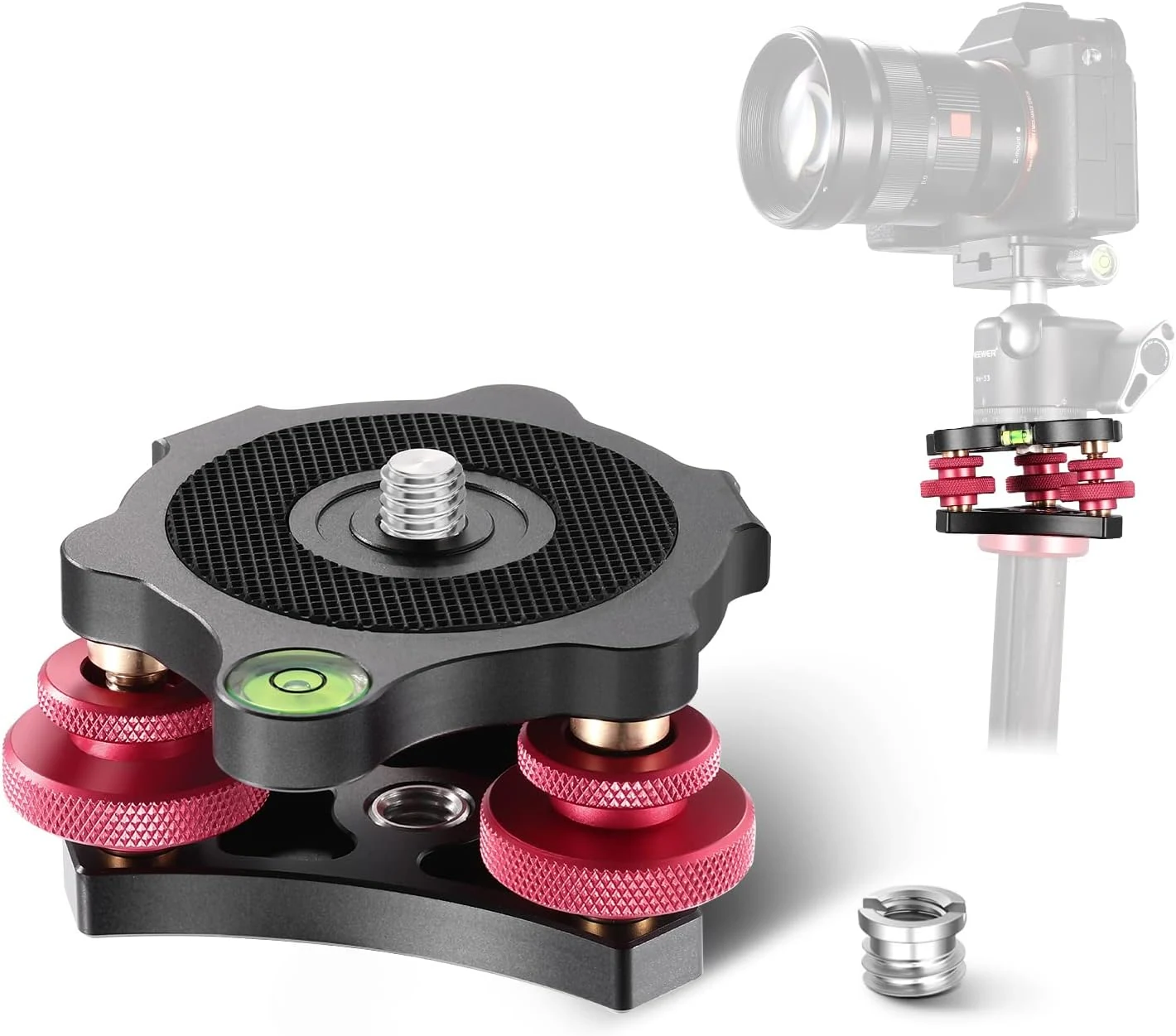 NEEWER Tripod Head Leveling Base Camera Leveler, Aircraft Grade Aluminum review