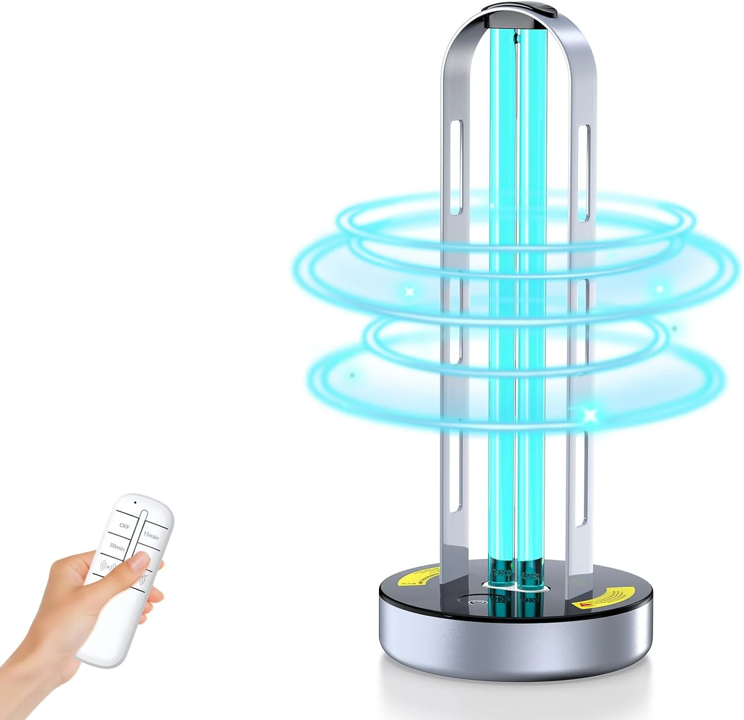 UV Light Sanitizer, Ultraviolet Lamp with Remote Control, UV Lamp with Motion Sensor,3 Speed Timings for Home, Room & Kitchen