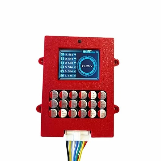 6S 5A Active Balancer with Voltage Display Lifepo4 Equalizer Lipo/LTO/Lithium Titanate Battery Voltage Tester (6S LTO)