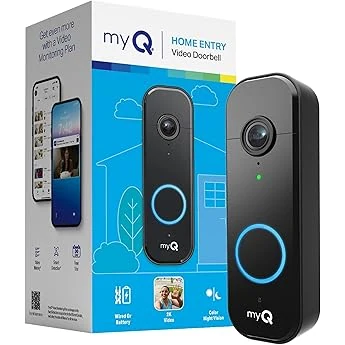 Kasa Smart Video Doorbell Camera Hardwired w/Chime, 2K Resolution, Always-on