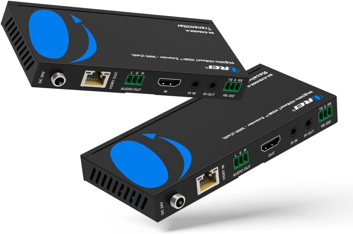 OREI 4K @ 120Hz HDMI Over Ethernet Extender Balun (BK-EXB400R-K)