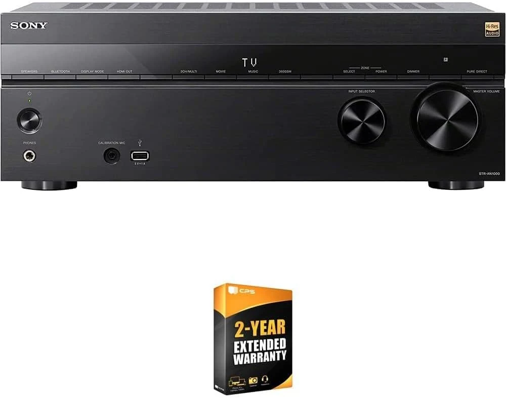 Sony STR-AN1000 7.2 Channel Home Theater 8K A/V Receiver Bundle