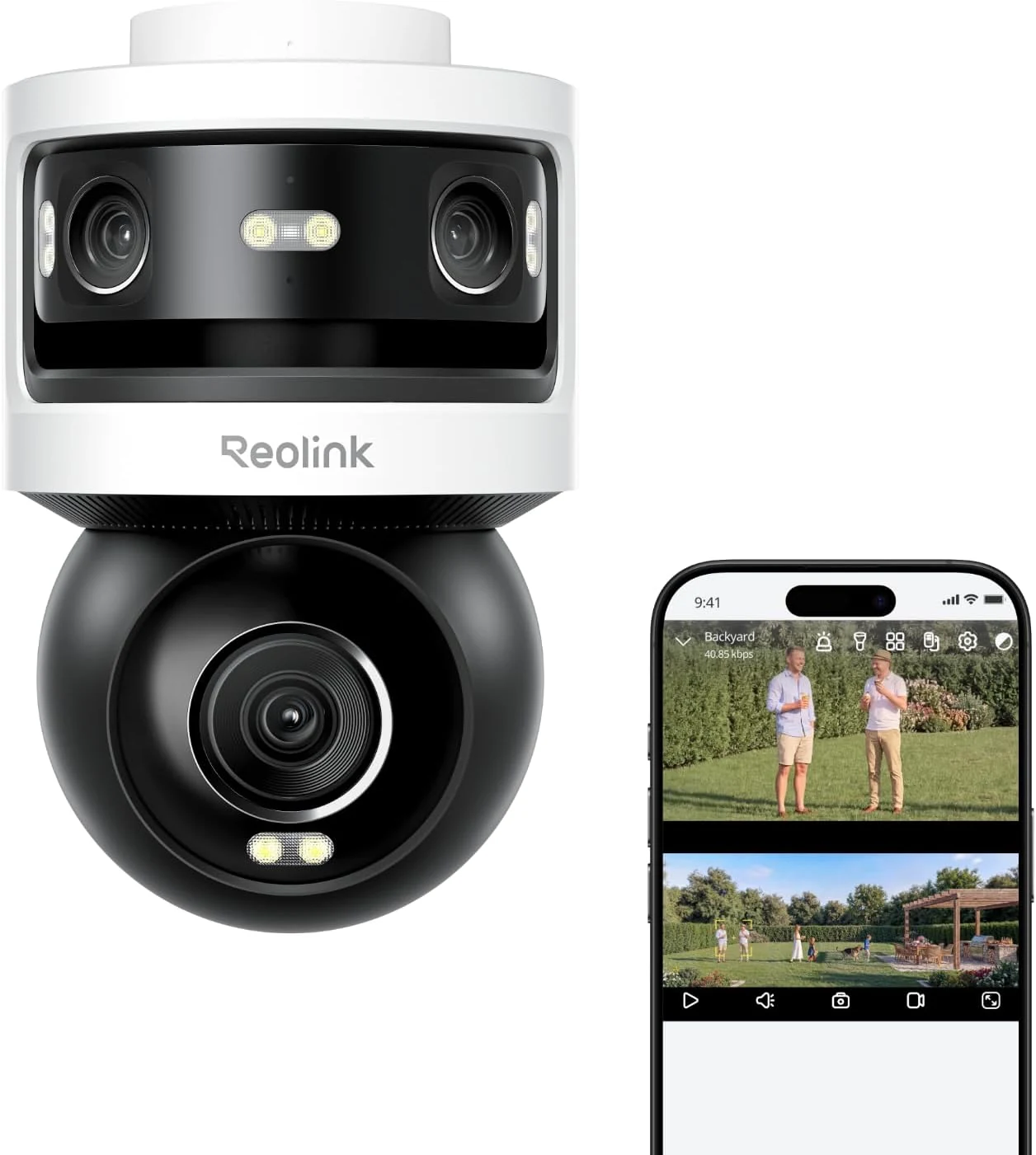 REOLINK Triple-Lens PoE Security Camera Outdoor, 10MP 180° Panoramic & 4K PT with Auto Tracking