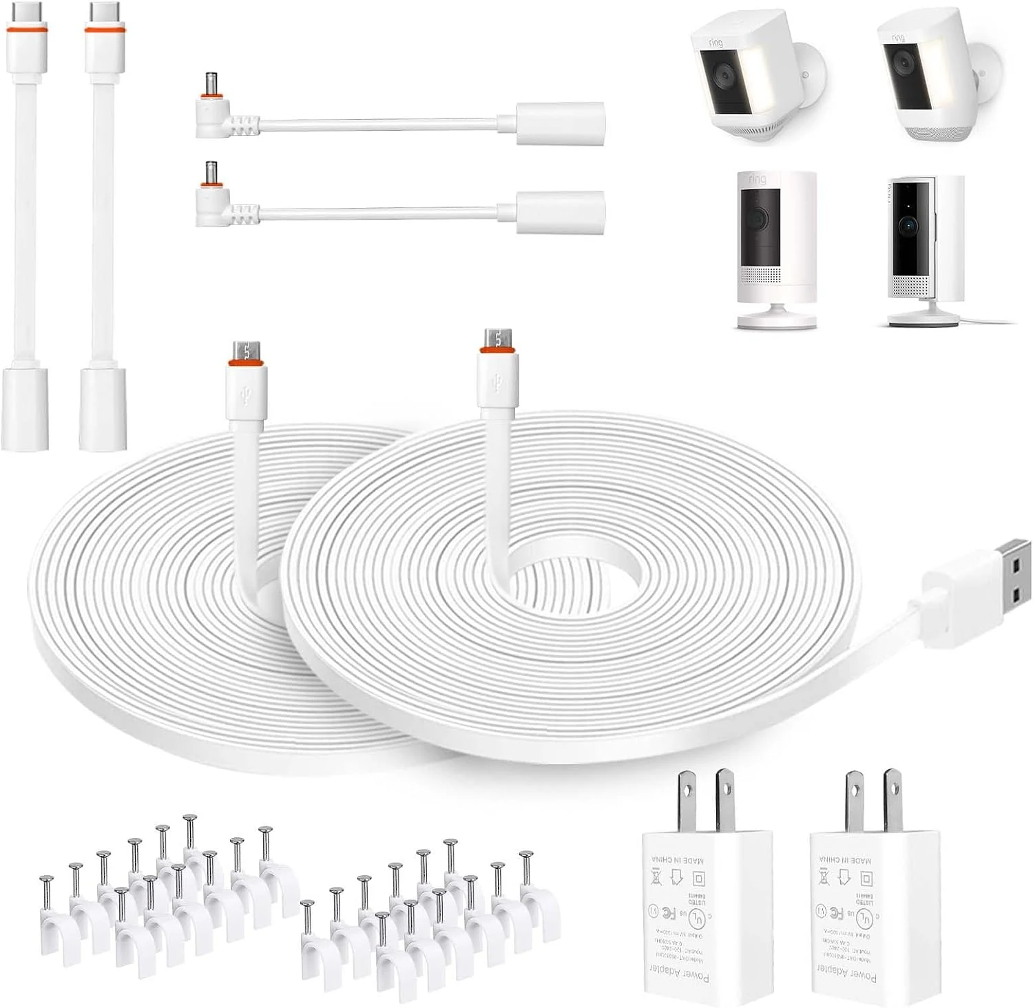 DIANMU 20FT Power Extension Charging Cable Charger for Ring Spotlight review