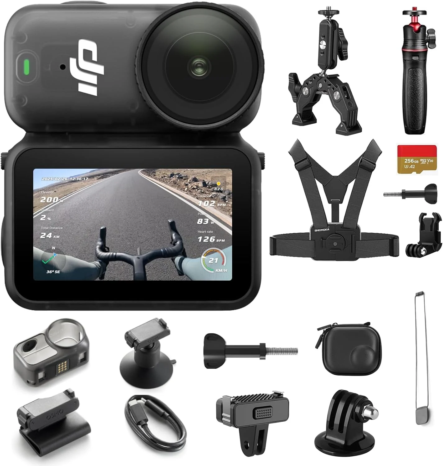 DJI Osmo Nano Cycling Multiview Combo (128GB) with Extra 256GB Micro SD Card
