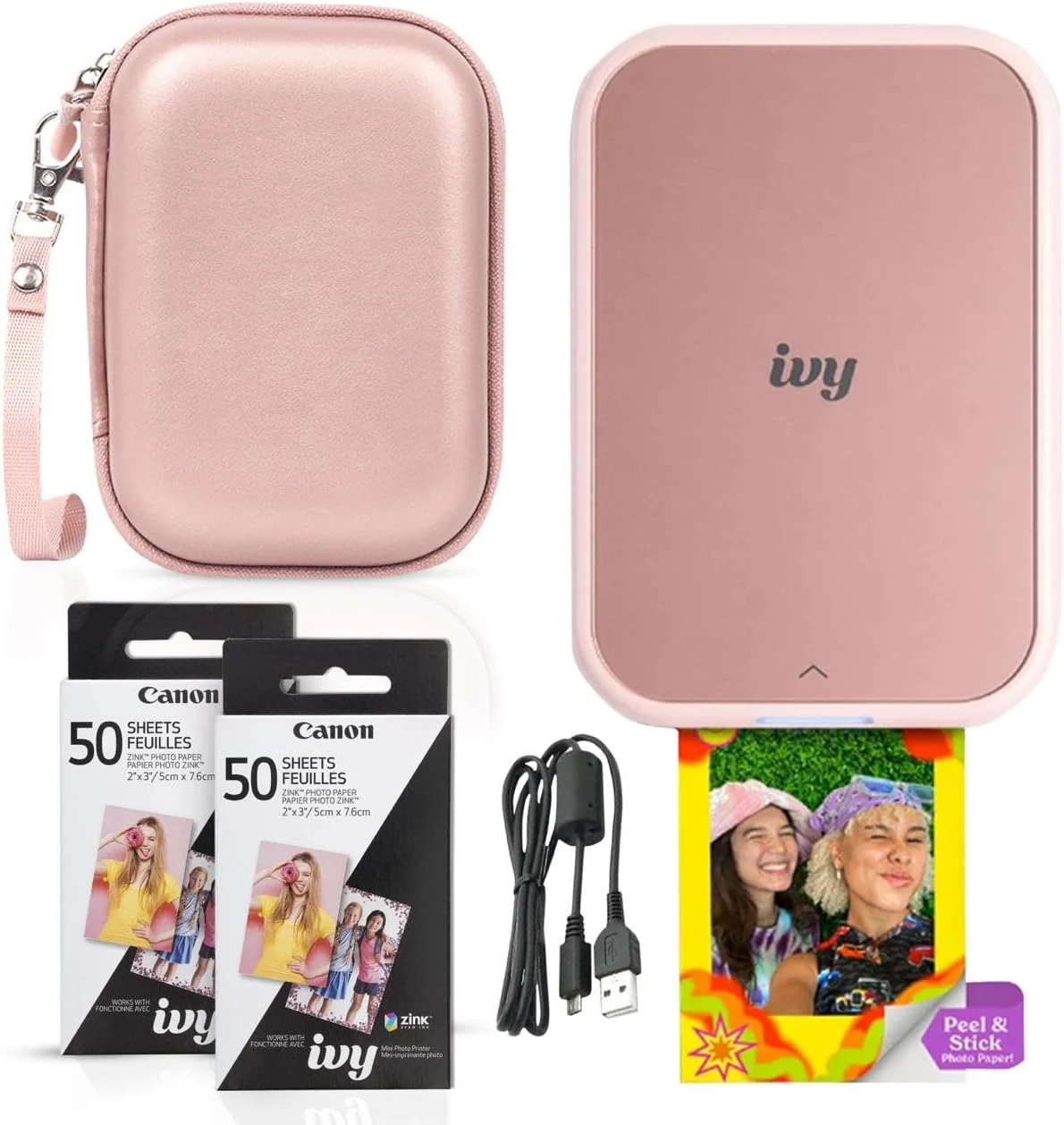 Canon Ivy 2 Mini Photo Printer (Blush Pink)