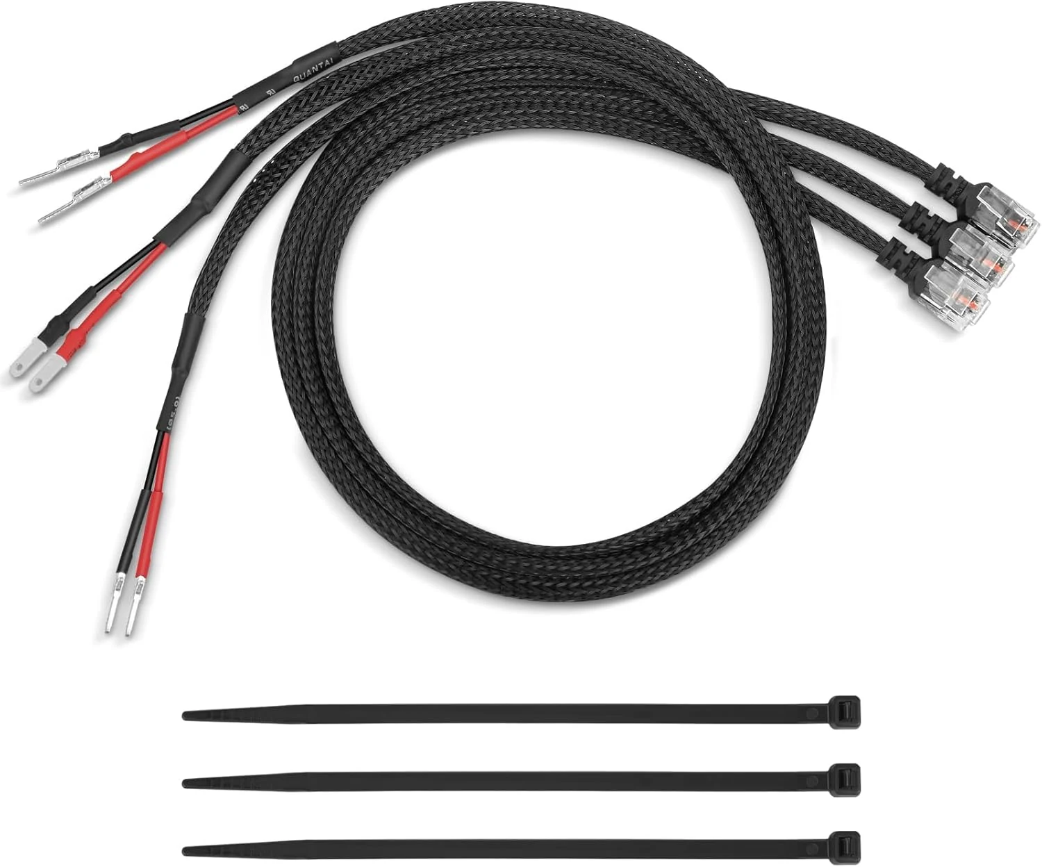 14" Upgraded Mirror Plug Wire Tap Radar Detector Hardwire Power Cord Kit