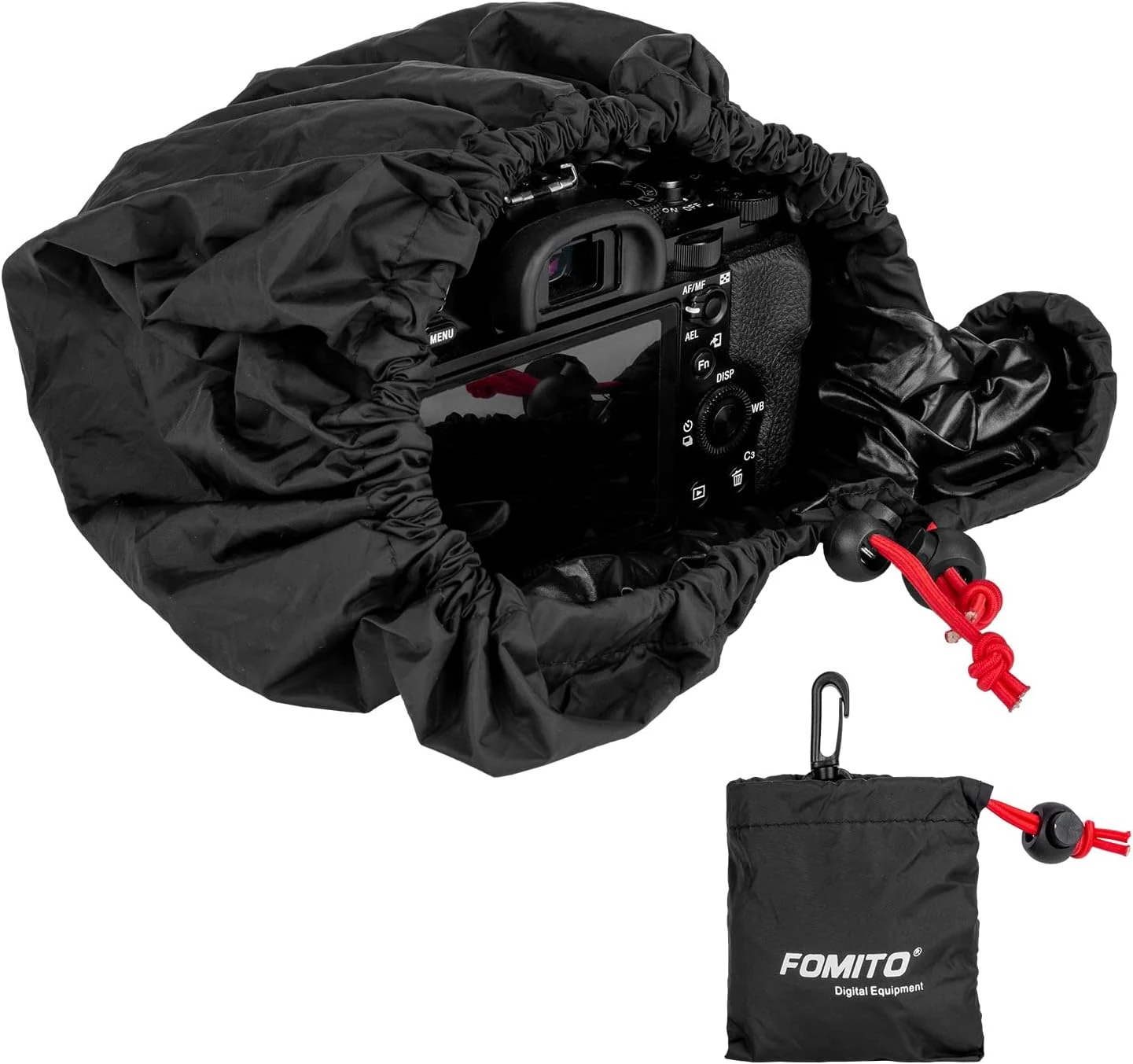 FOMITO Camera Rain Cover Coat Storage Bag Protector Rainproof Waterproof for Canon Nikon Sony