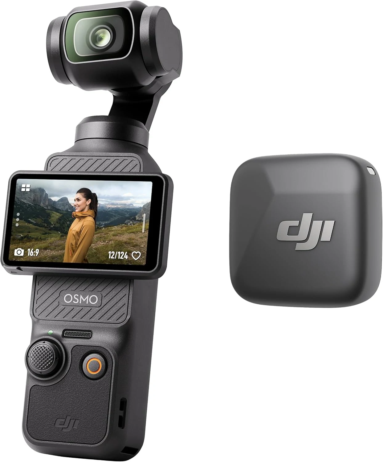 DJI Osmo Pocket 3 Vlog Combo, Vlogging Camera with 1'' CMOS & 4K/120fps for YouTube, Mic Mini Transmitter (Infinity Black)