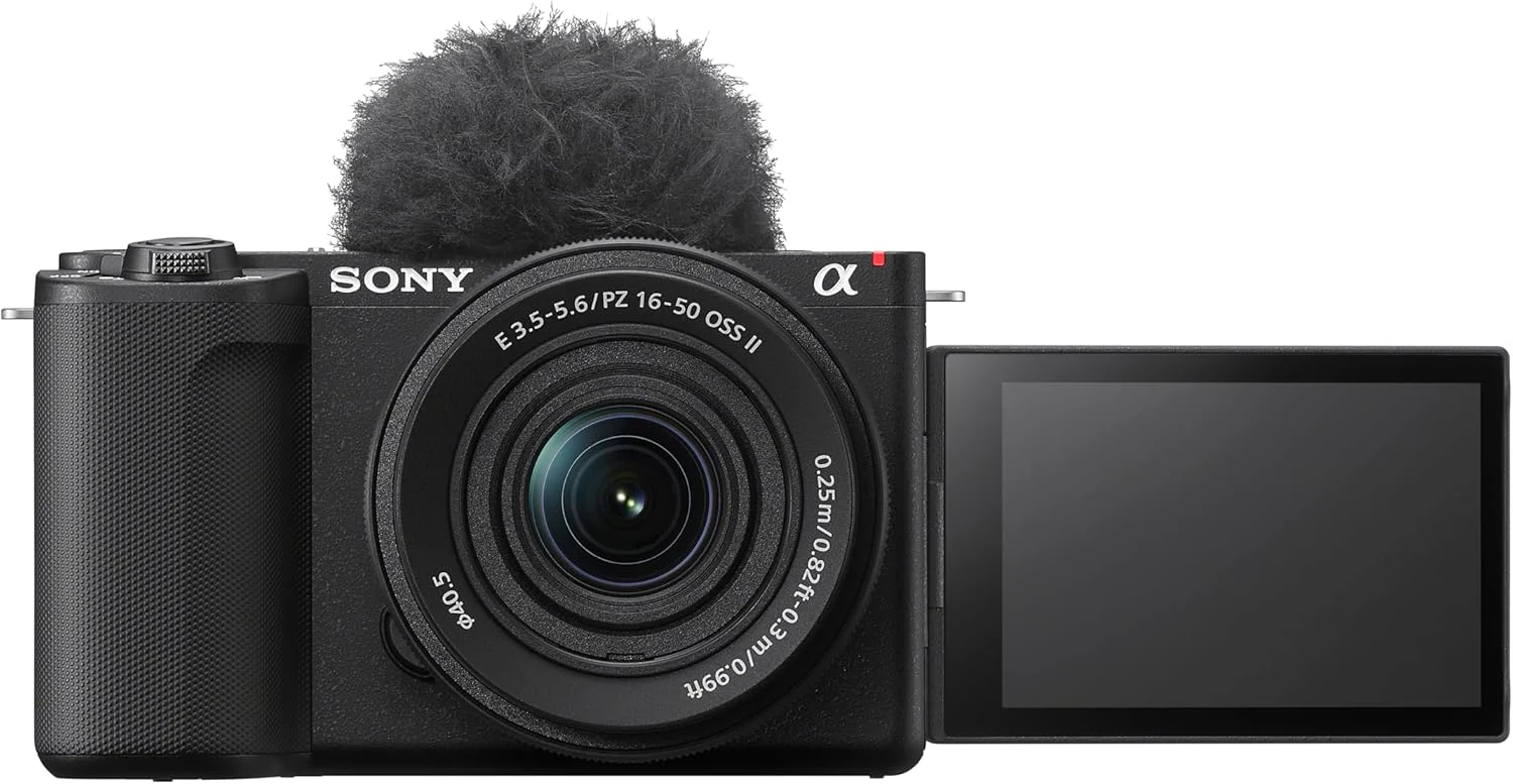 Sony Alpha ZVE10 II - APS-C Interchangeable Lens Mirrorless Content Creators’ Camera - Black - with Lens