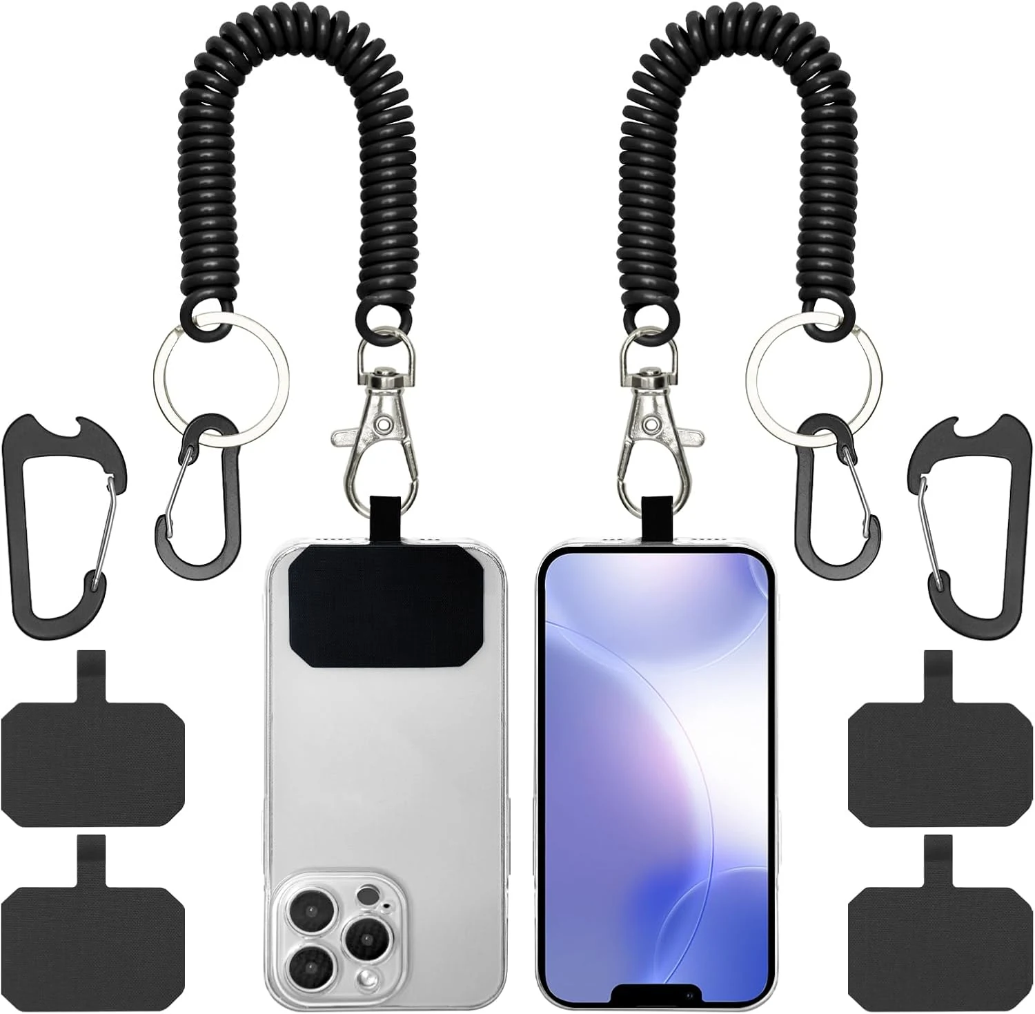 HOTEMIA Phone Tether Lanyard Anti Theft Strap with Carabiner