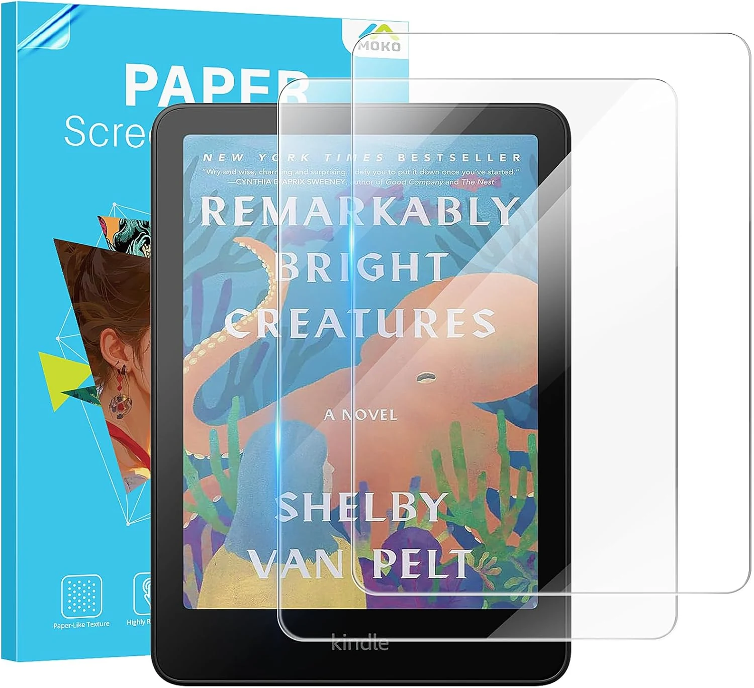MoKo 2 Pack Screen Protector for 7” Kindle Paperwhite 12th