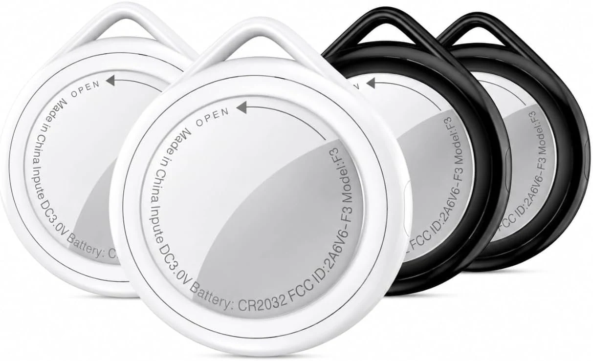 Air Tracker Tags 4 Pack, Bluetooth Tracker & Item Finders Work with Apple Find My