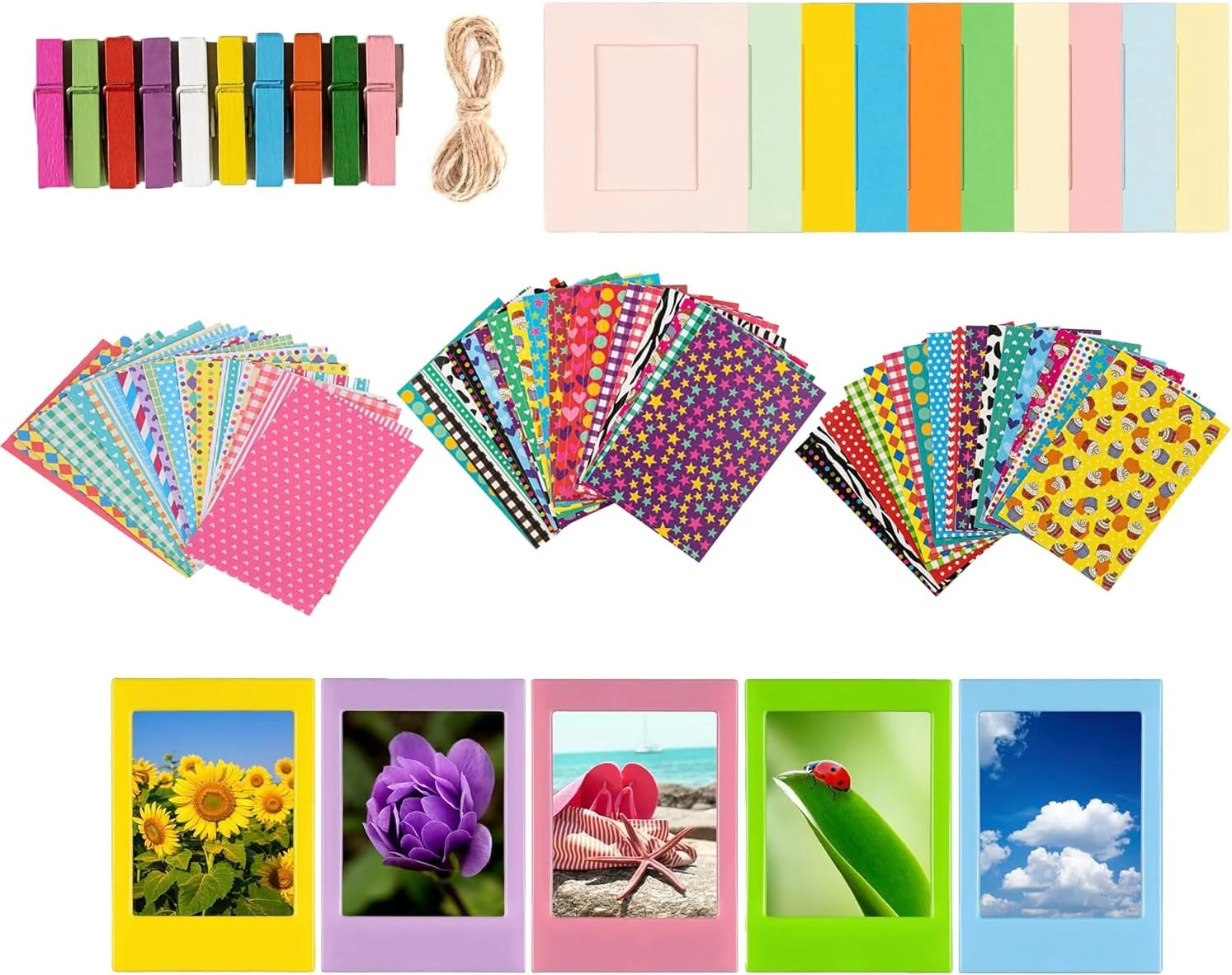 Colorful Bundle Kit Accessories for Fujifilm Instax Mini 8/9/11/12 Camera