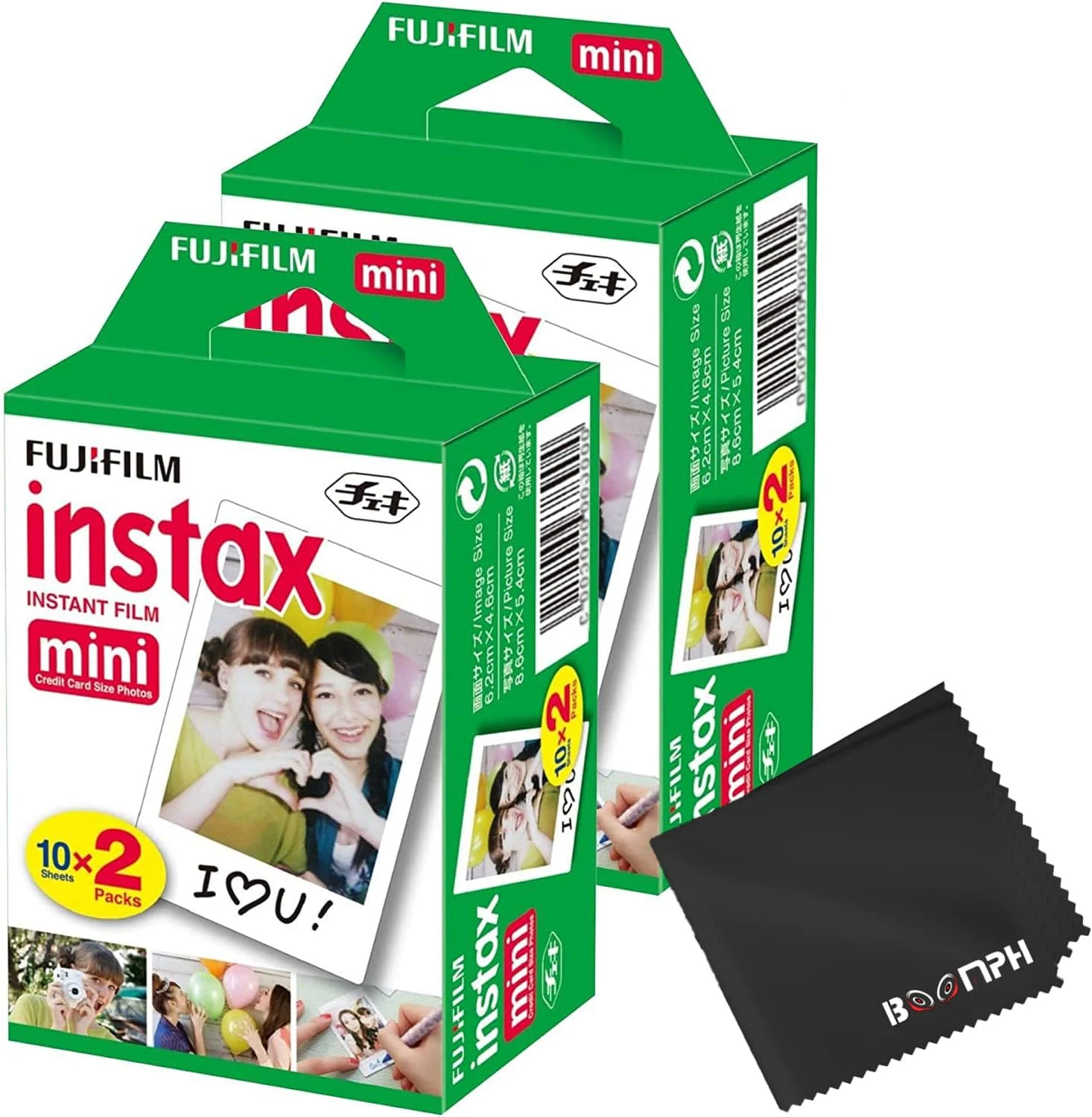 Fujifilm Instax Mini Instant Camera Film (40 Shoots, 10-Sheet Packs x 4)