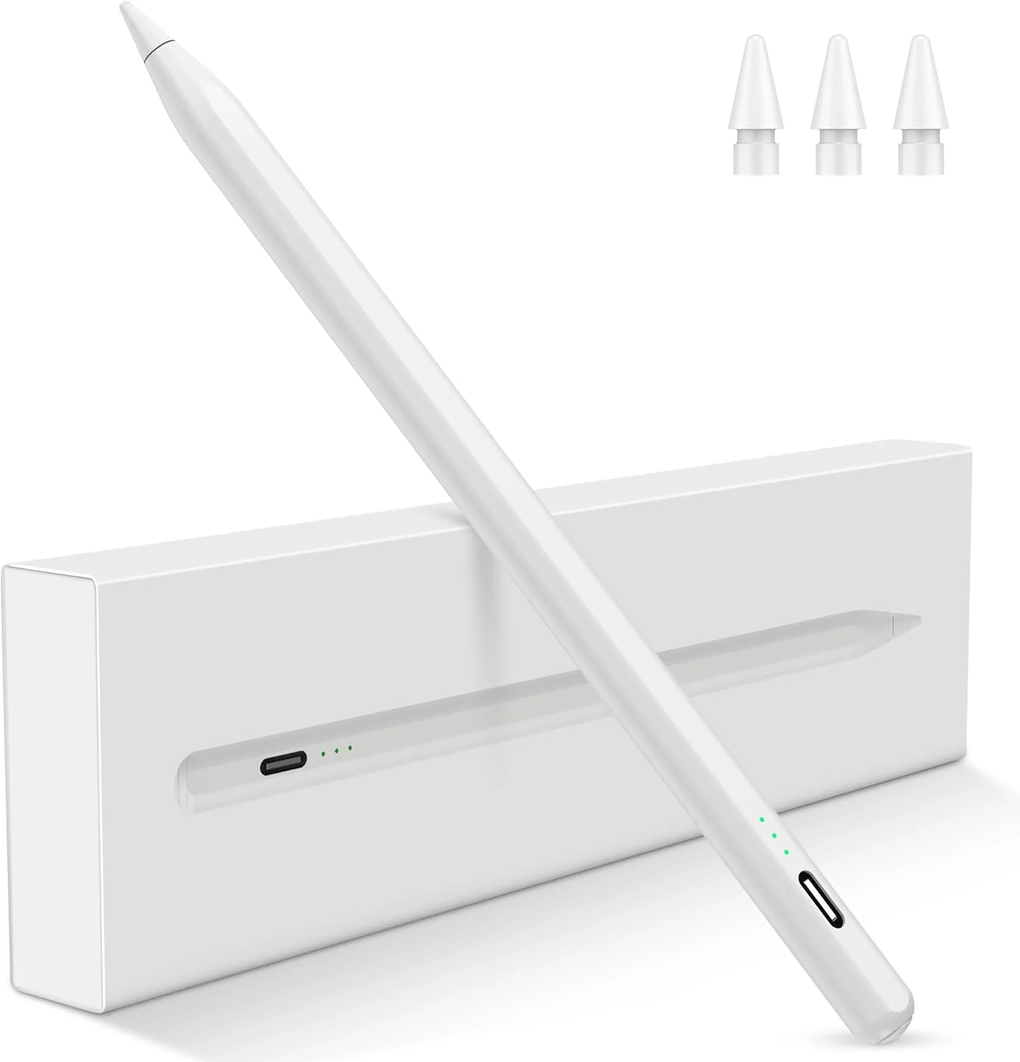 Stylus Pen for iPad 2026-2018, 15 Mins Fast Charge Pencil for iPad A16 11th/10th/9-6th Generation, Air M4 M3 M2 11"/13"/5-3rd, Pro M4 11/12.9/13, Mini A17 Pro/6/5th, Tilt Sensitivity Palm Rejection