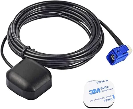 GPS Navigation Antenna Fakra C Angle Connector Magnetic Compatible with Audi BMW Cadillac Chevrolet Chevy Dodge Ford GM GMC Jeep Mercedes RAM Truck SUV Pioneer Car Stereo