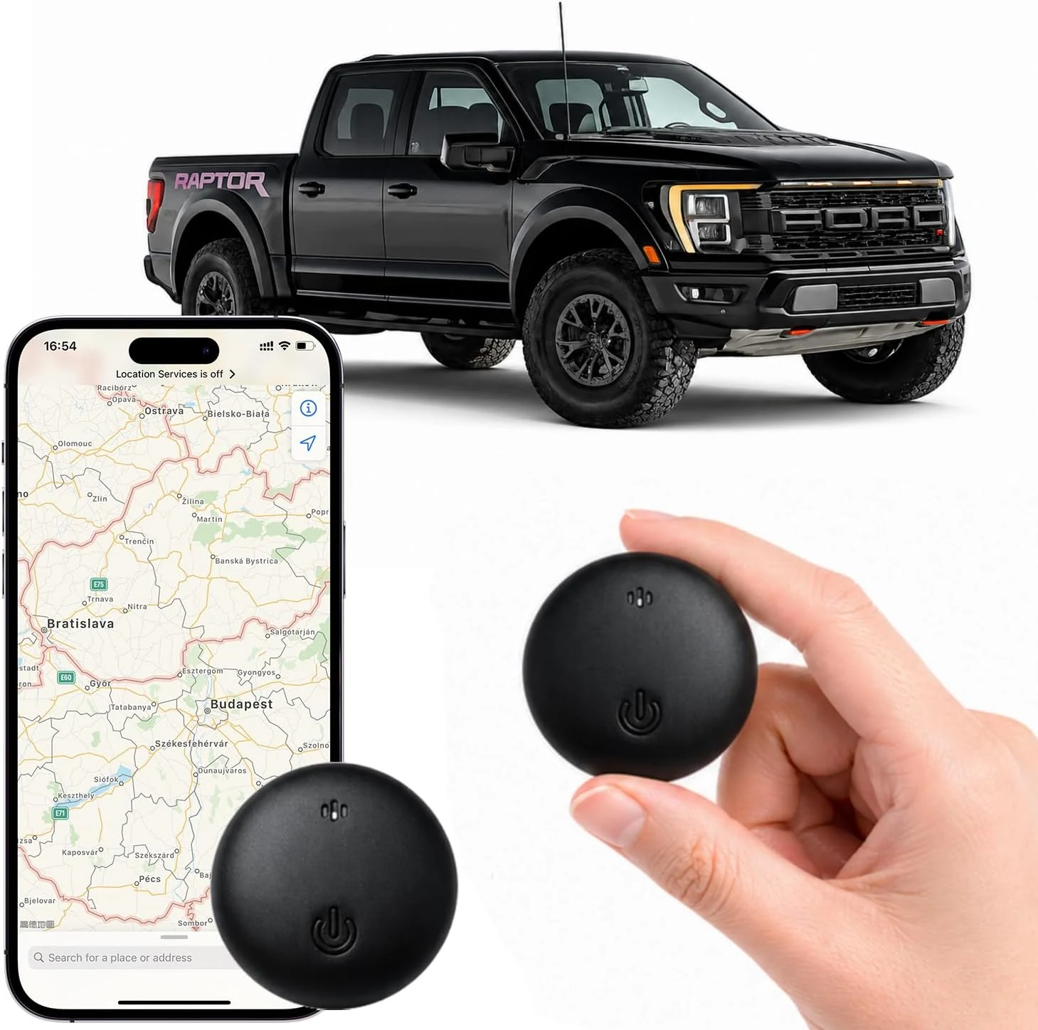 VVyL GPS Tracker Device for Car Vehicles: Mini Hidden Self-Magnetic no Subscription Trackers