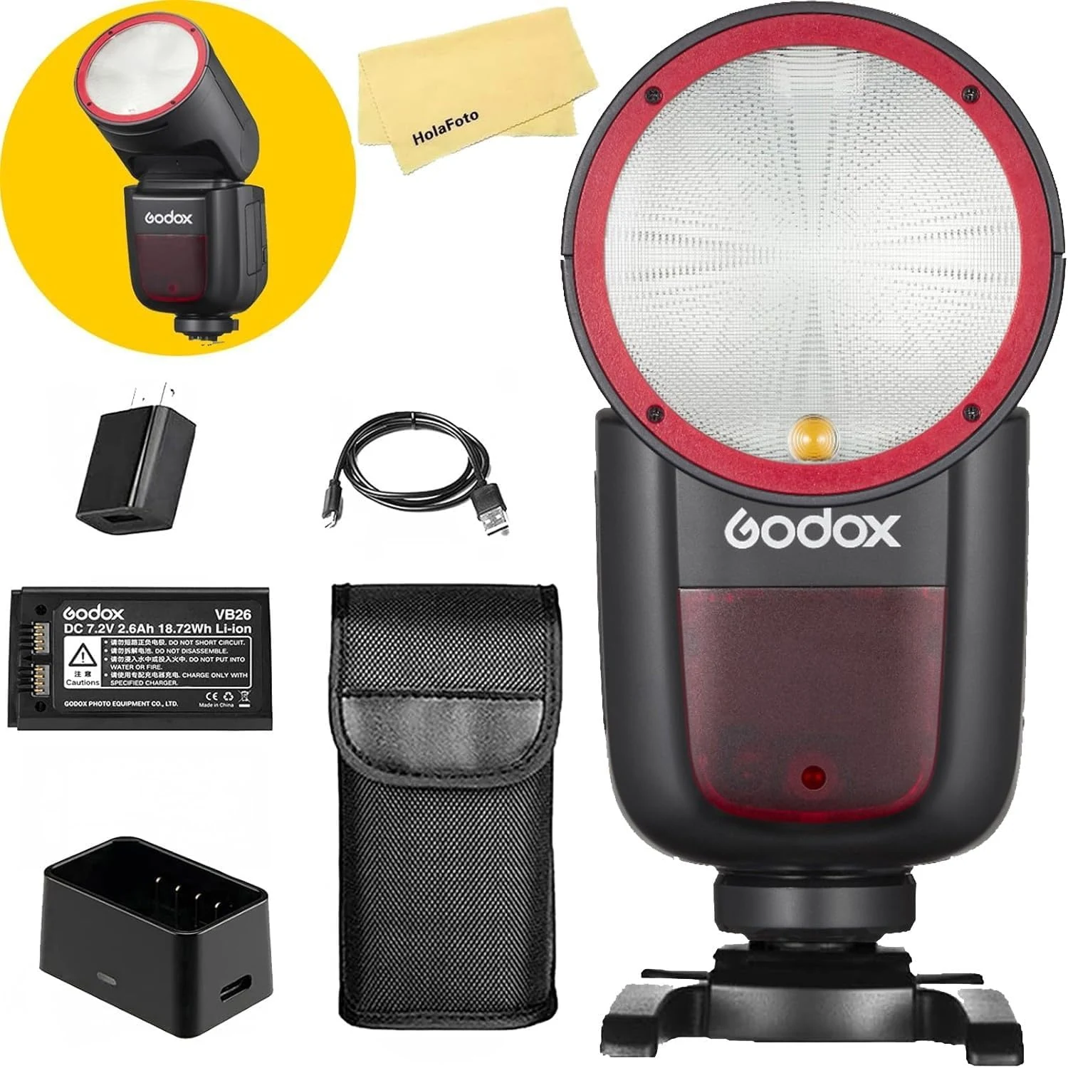 Godox V1 V1-S V1S Camera Flash for Sony Flash Speedlight review