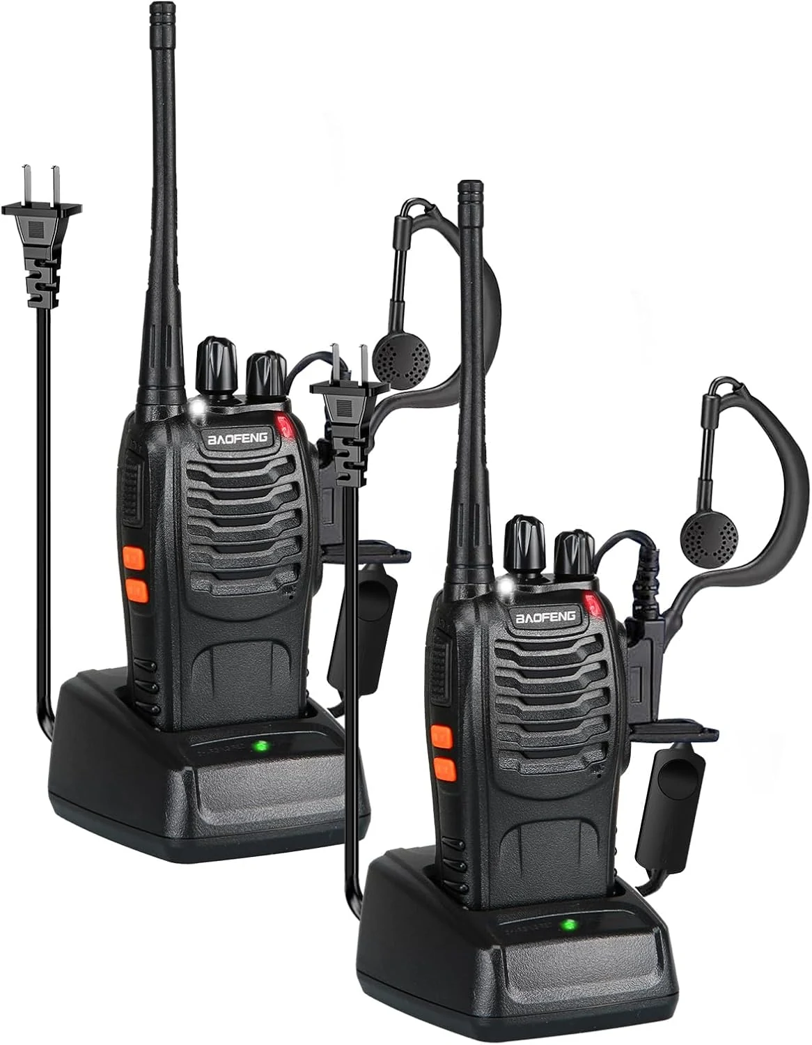 BAOFENG 888S walkie talkies for Adults walkie talkies for Adults (2PC, Eggplant)