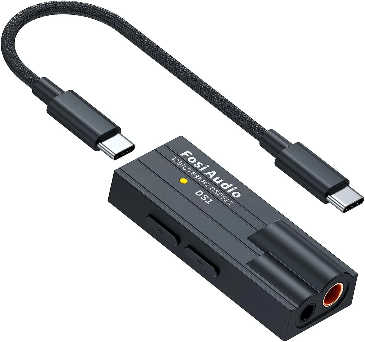 Fosi Audio DS1 USB C DAC Headphone Amp DSD512 ES9038Q2M