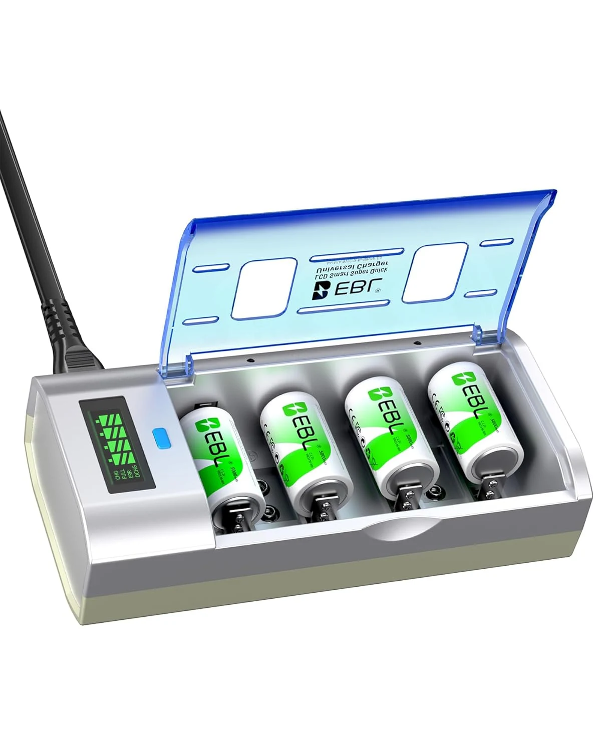EBL 906 Smart Charger for AA AAA C D 9V Rechargeable Batteries