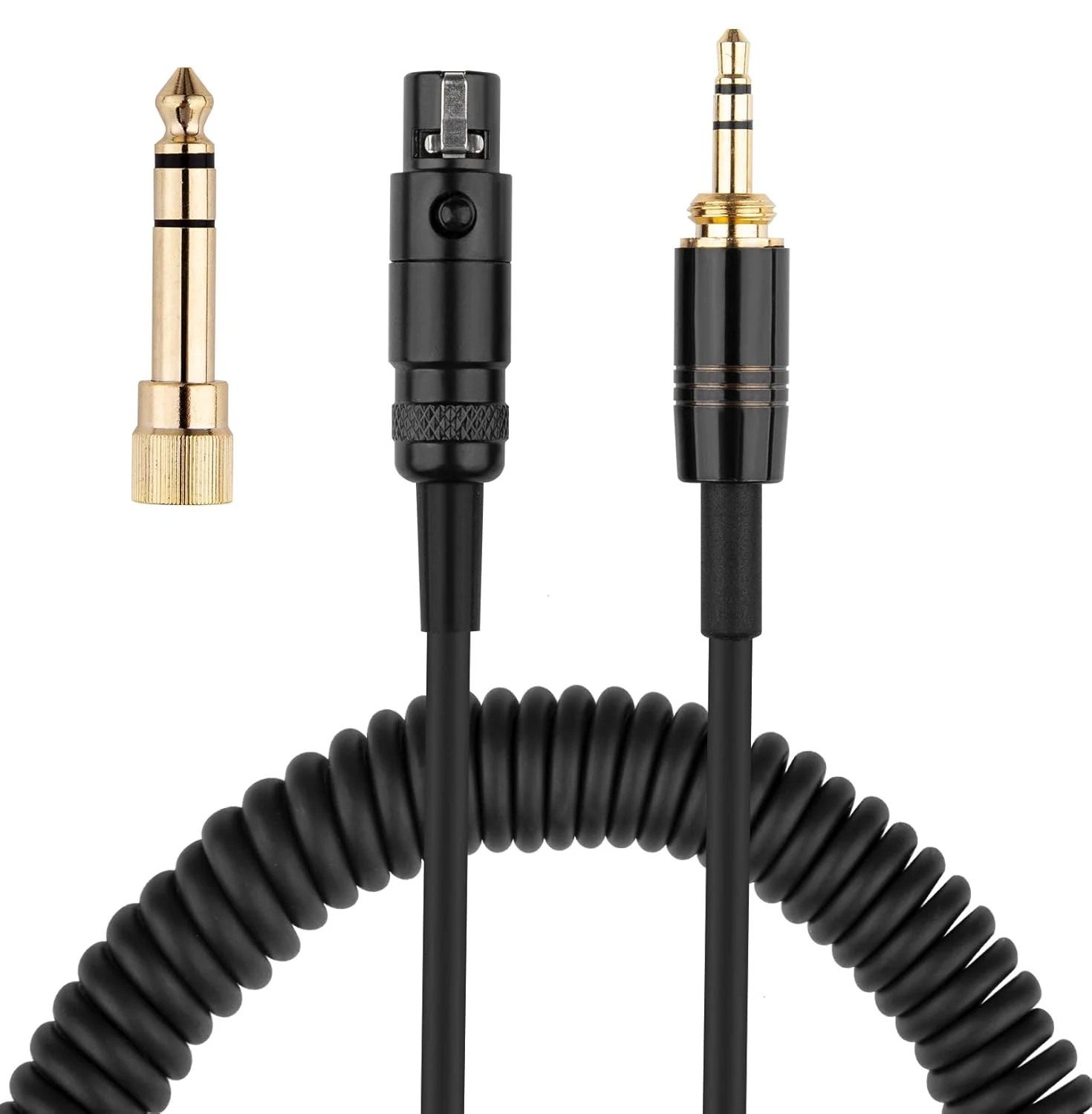 weishan K702 Cable Coiled Aux Cord Replacement for AKG Q701, K712, K240