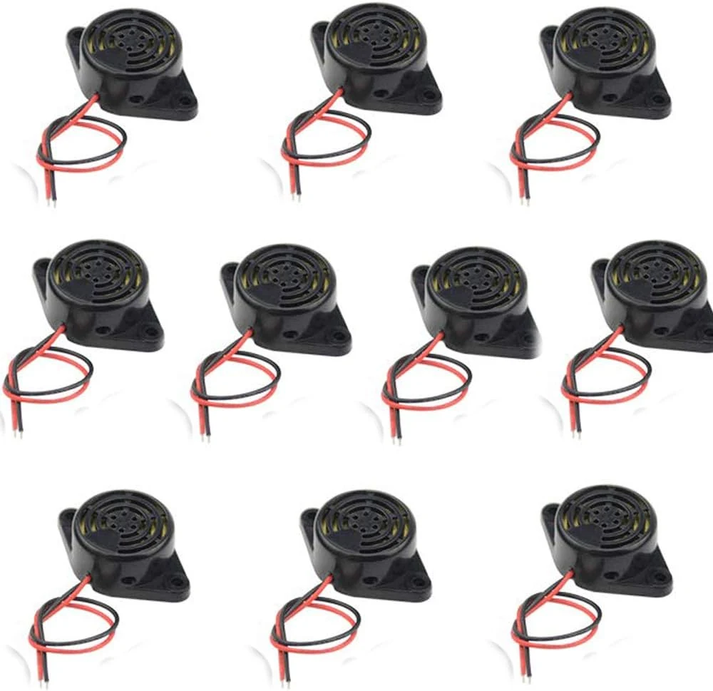 tatoko DC 3-24V Electronic Buzzer Alarm Sounder Continuous Beep 10PCS