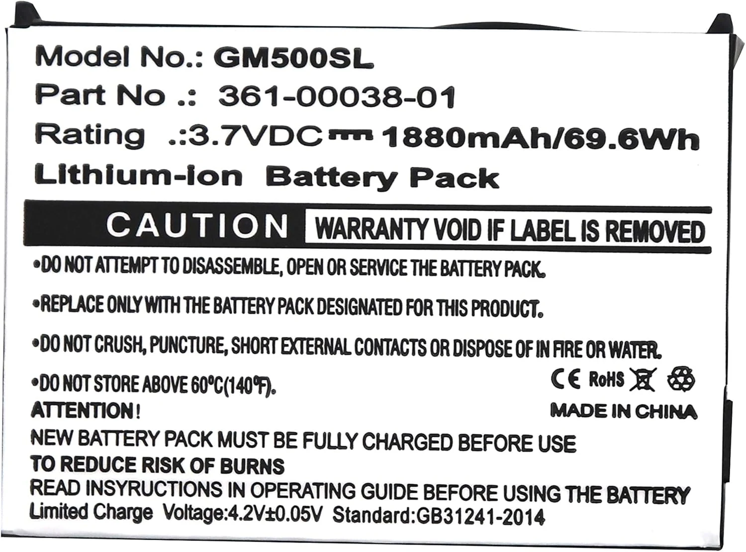Zumo 660 Battery Replacement for Garmin Zumo 660 Aera 510 Nuvi 500 Nuvi 550 Aera 500 Aera 550 Aera 560 Nuvi 510 Zumo 220 Zumo 600 Zumo 650 Zumo 660LM