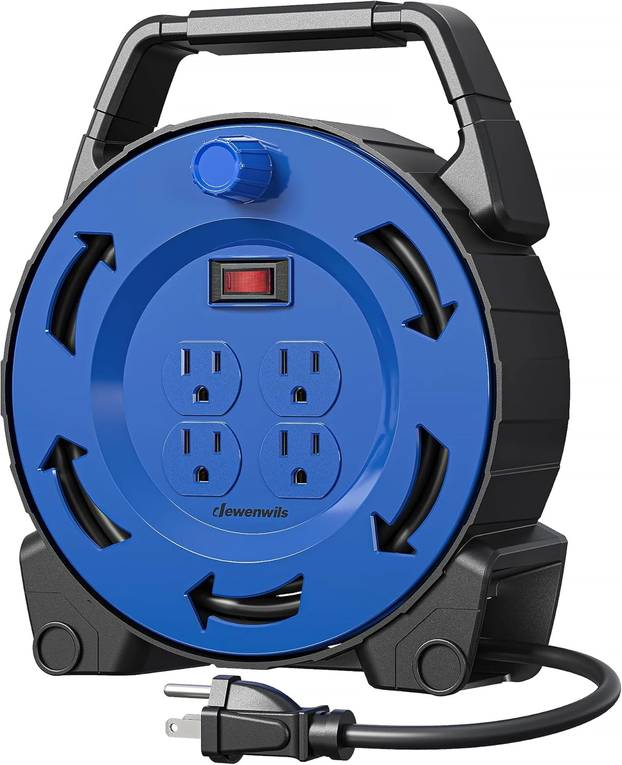 DEWENWILS Extension Cord Reel with 30 FT Power Cord, Hand review