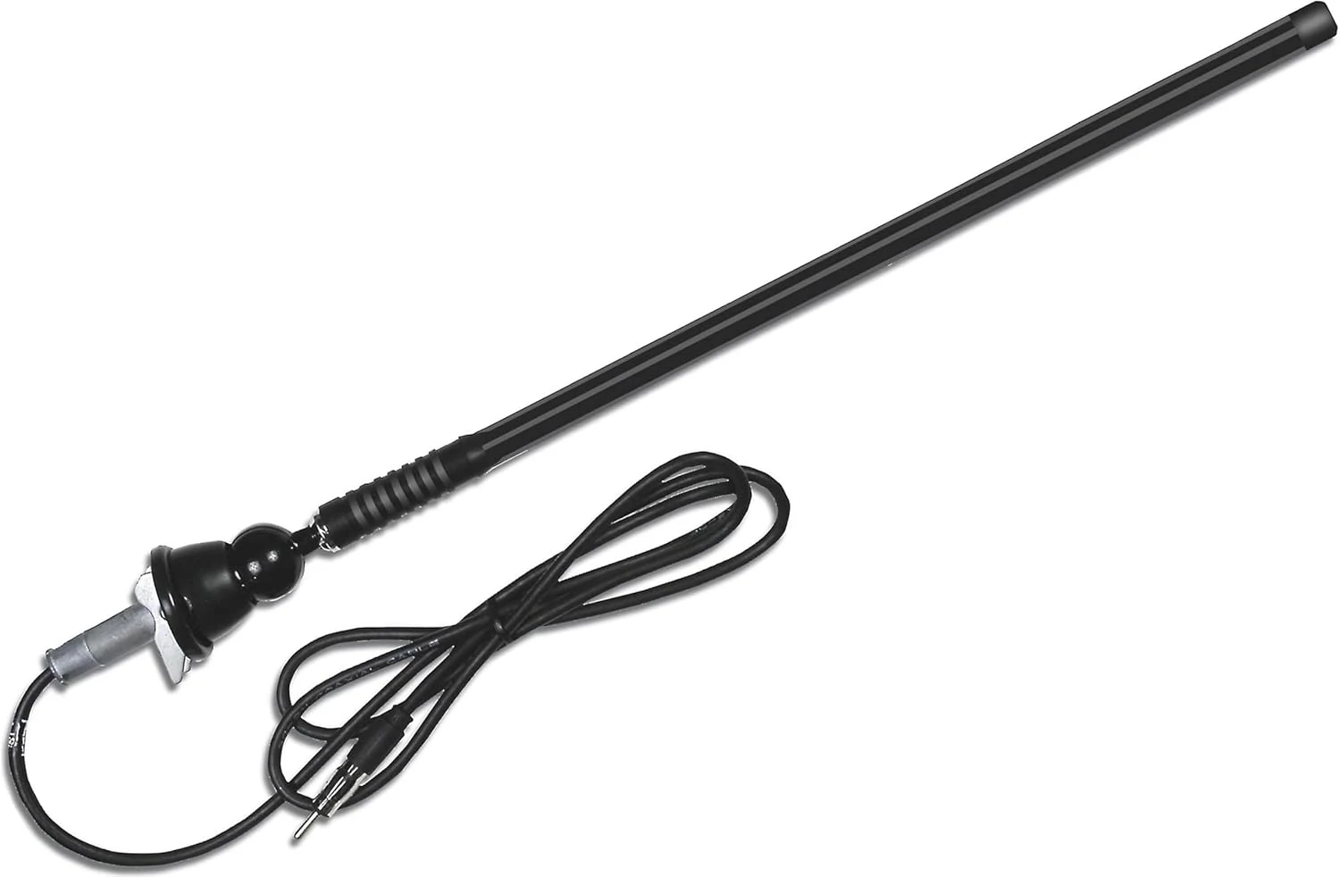 Dual Electronics MANT16B Durable Mast Long Range Marine Antenna Black, 16-Inch
