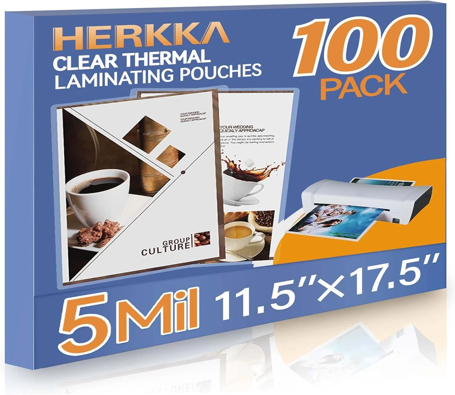 HERKKA 100 Pack Laminating Sheets, Hold 11 x 17 Inch