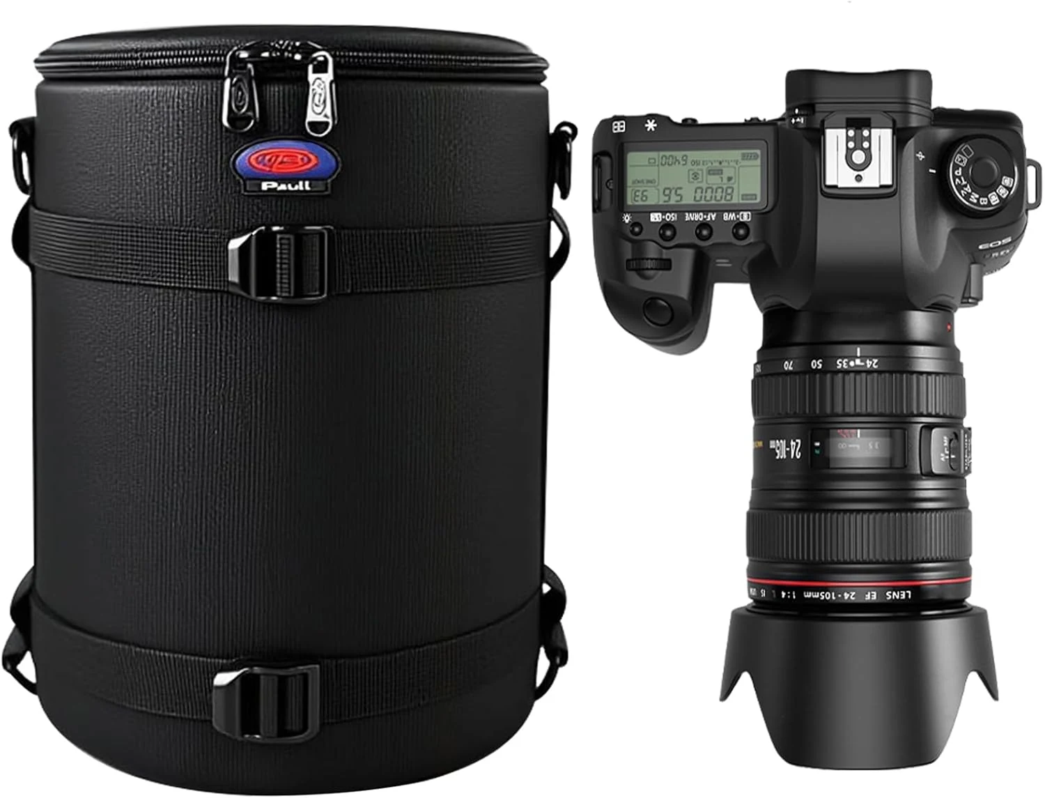 Camera Lens Case DSLR Camera Lens Bag, Lens Pouch Fits for Canon Nikon Pentax Sony Olympus Panasonic and Other Camera Lens